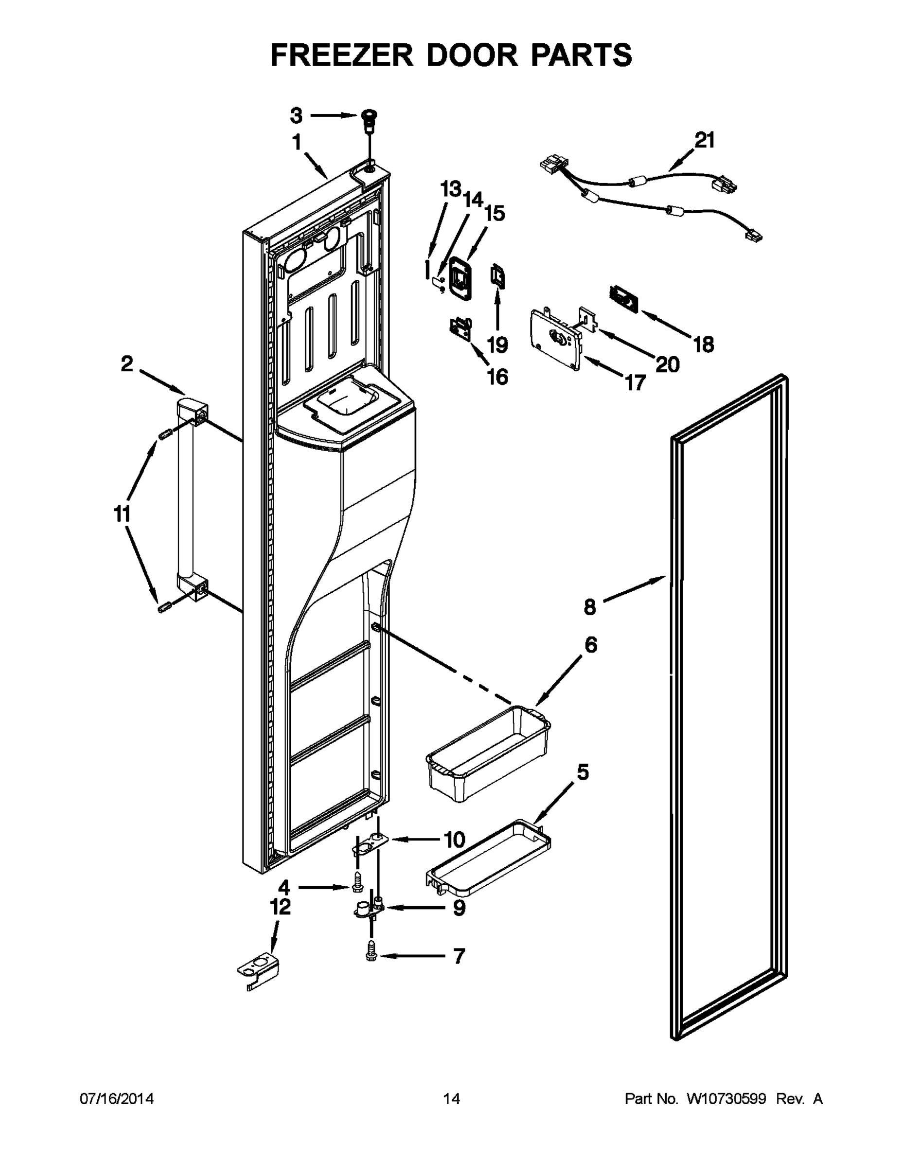 08 - FREEZER DOOR PARTS