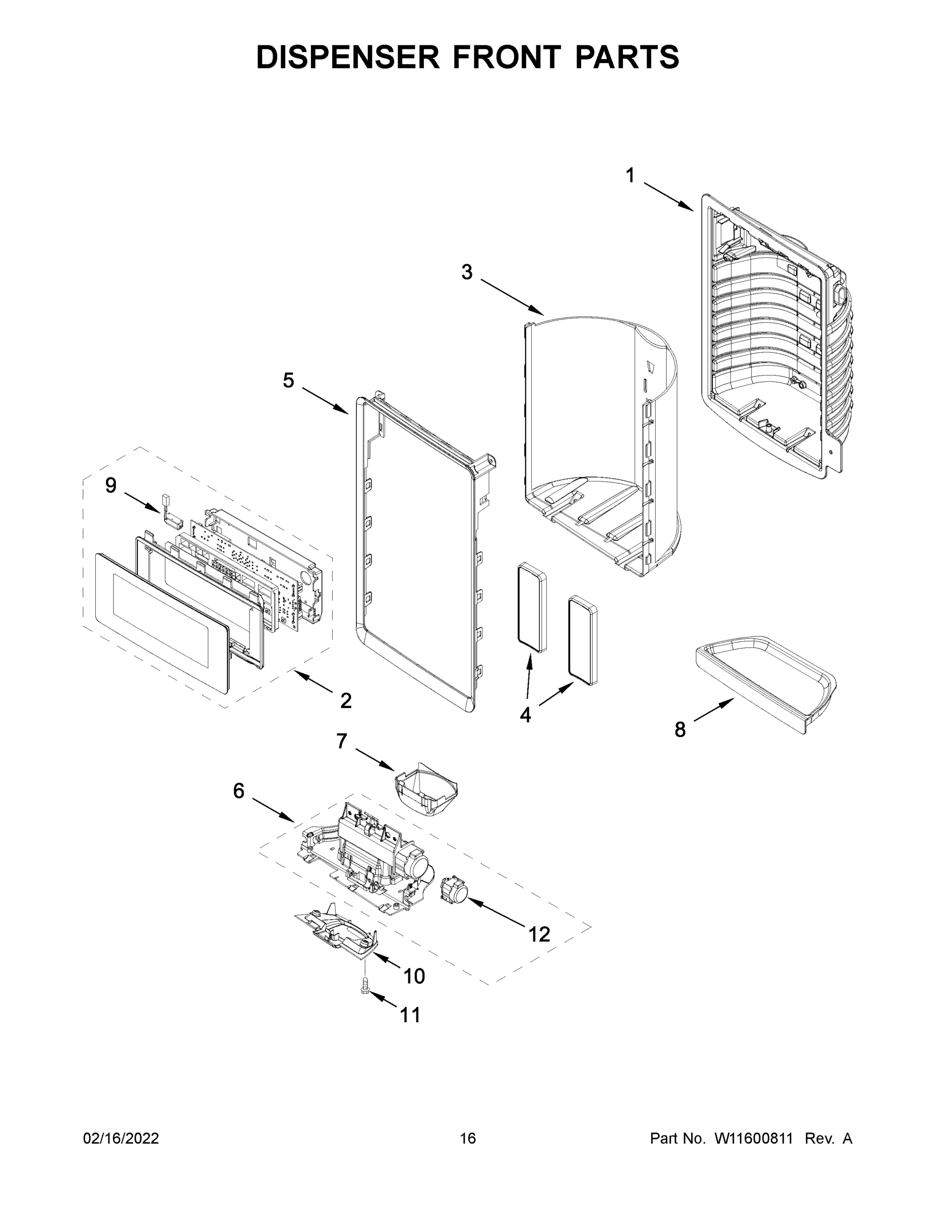 09 - DISPENSER FRONT PARTS