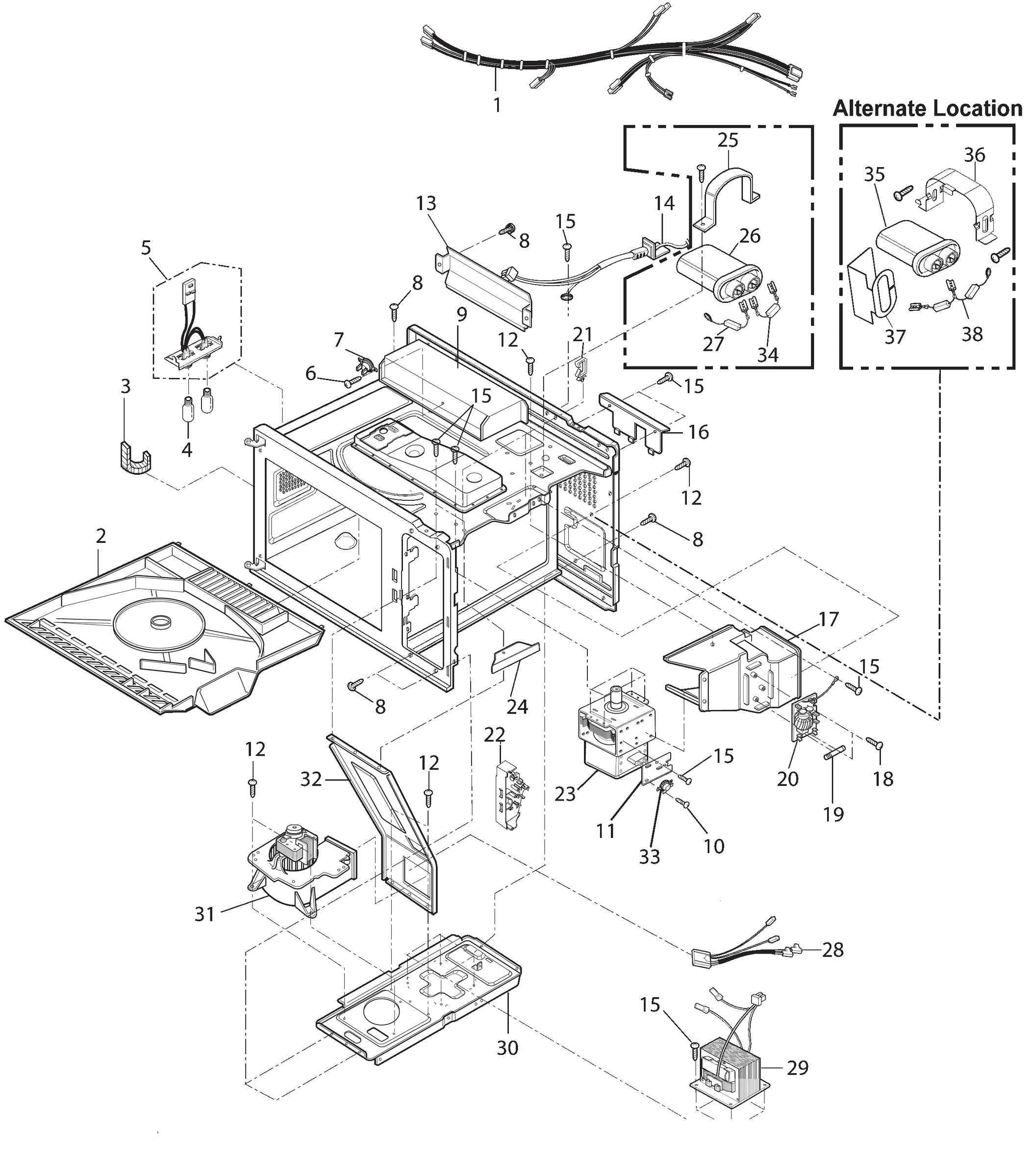 ELECTRICAL, GREASE SHIELD, DUCTS,