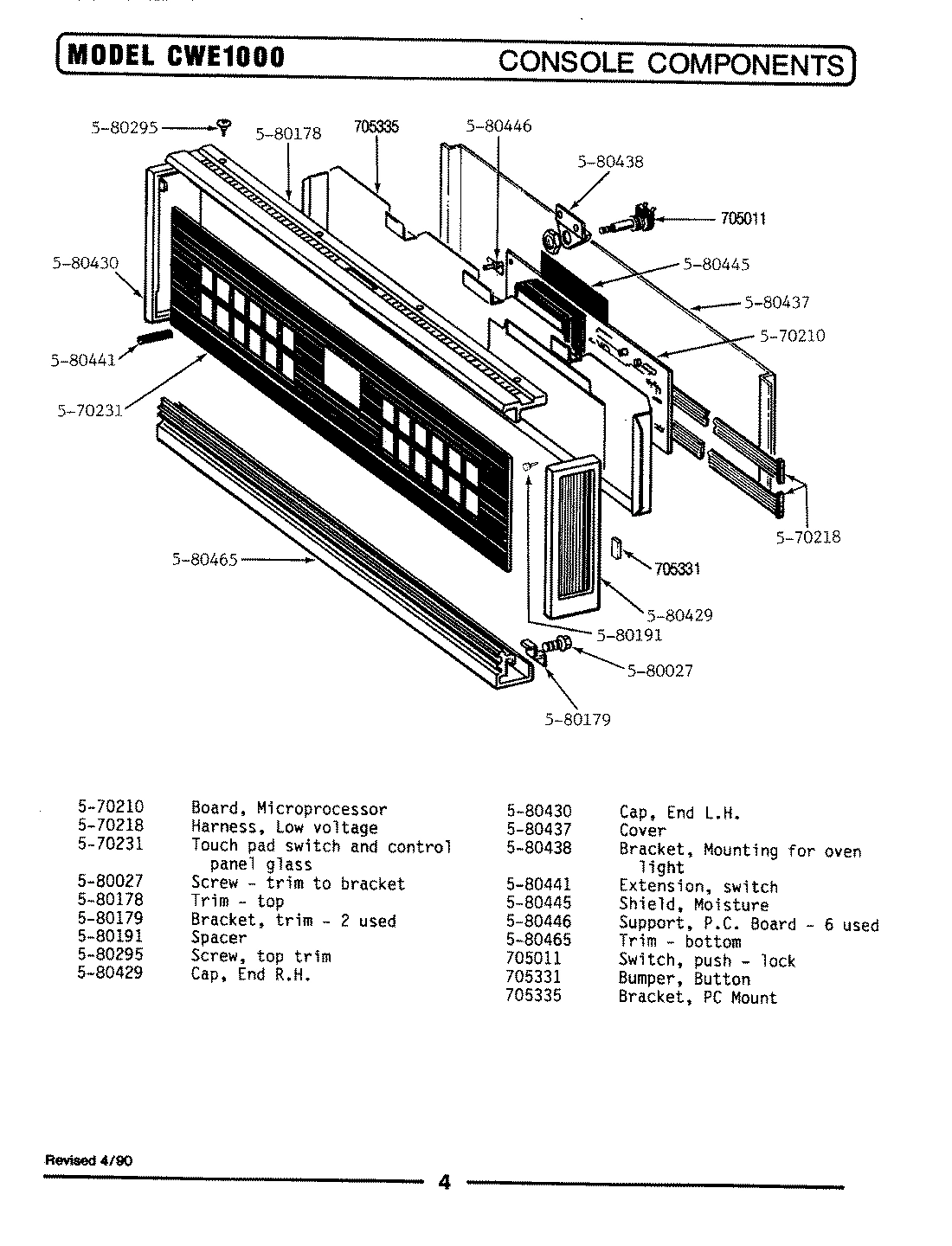 02 - CONTROL PANEL (CWE1000)
