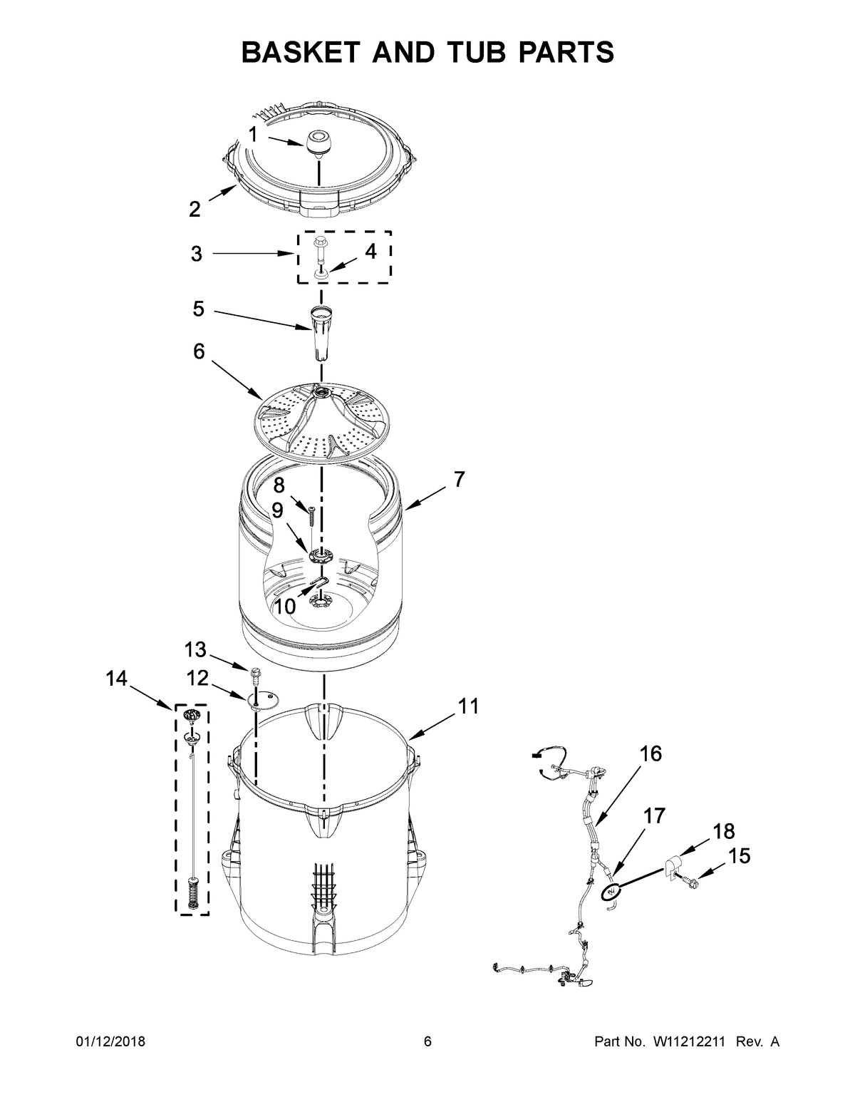 04 - BASKET AND TUB PARTS