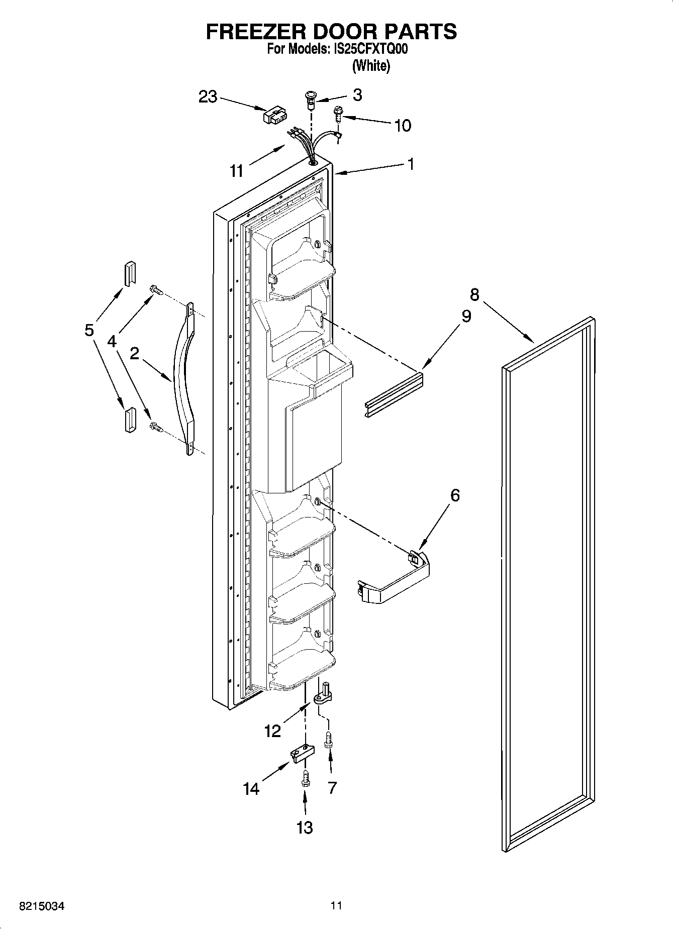 07 - FREEZER DOOR PARTS