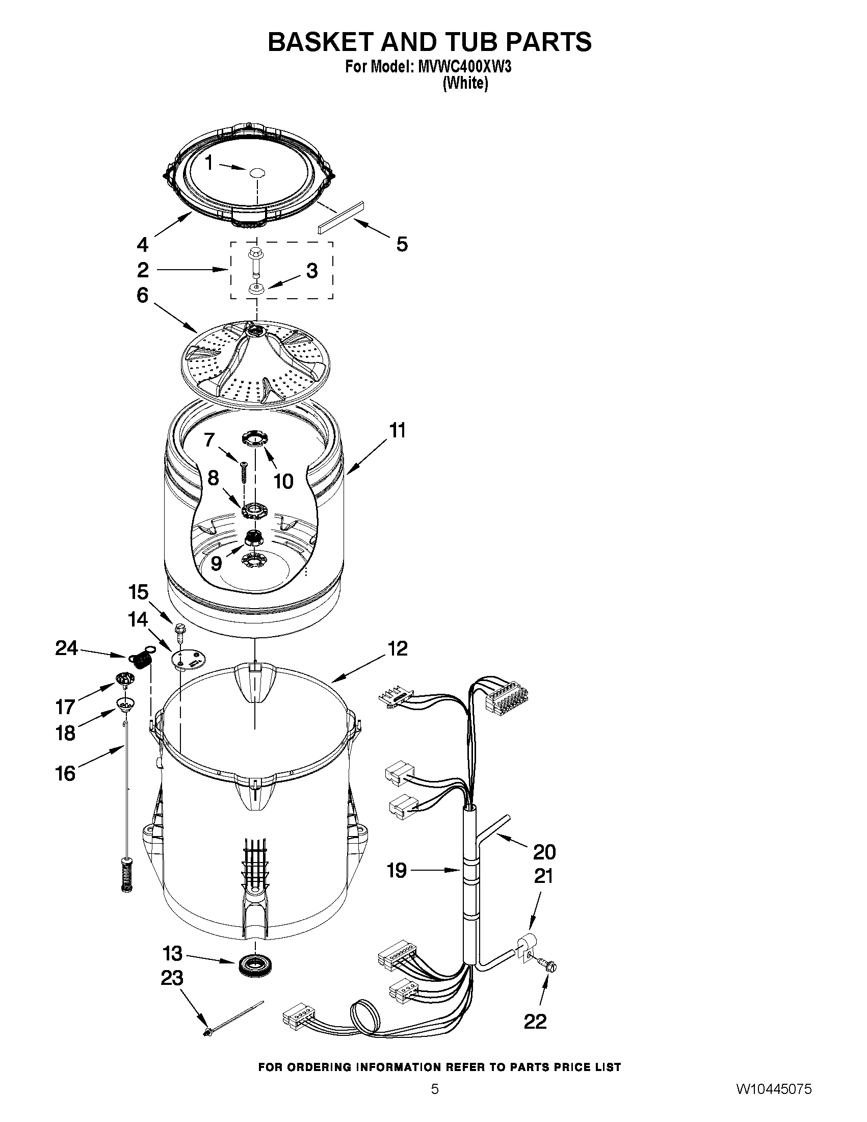 03 - BASKET AND TUB PARTS