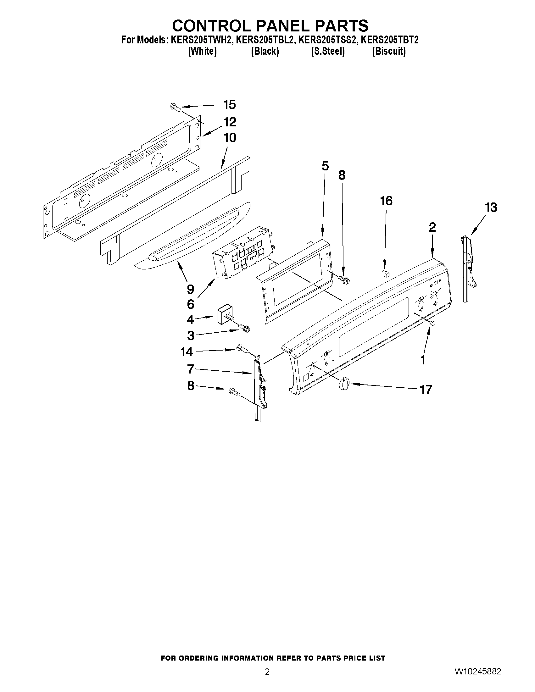 02 - CONTROL PANEL PARTS