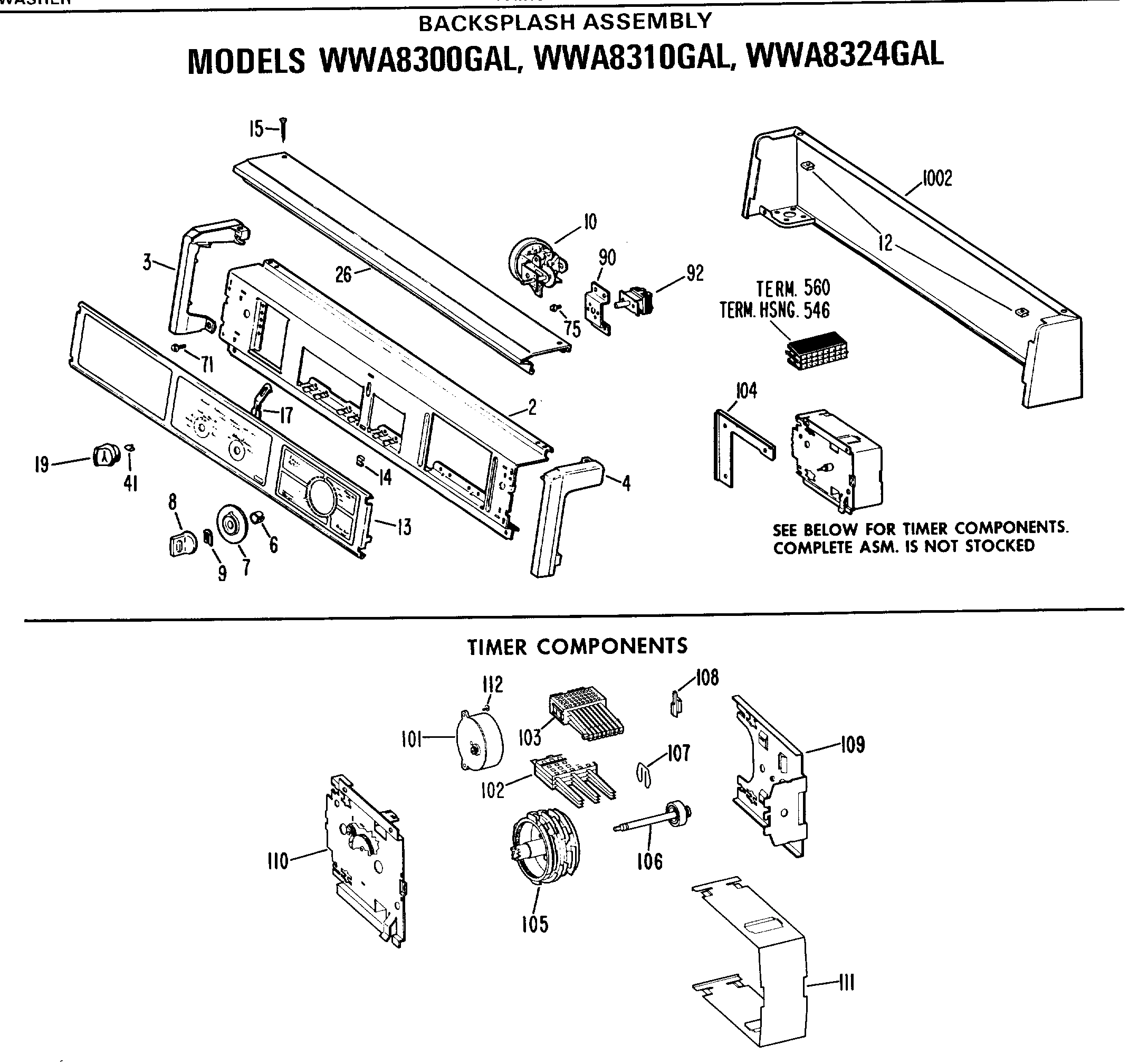 BACKSPLASH ASSEMBLY