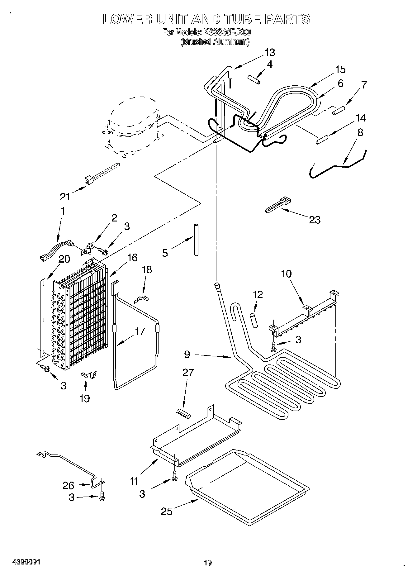 13 - LOWER UNIT AND TUBE