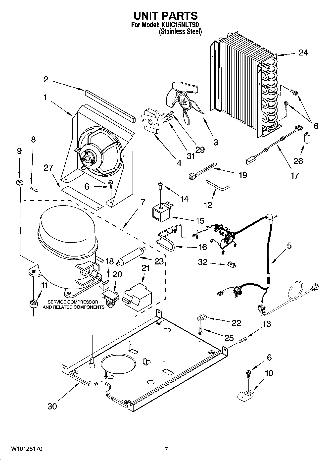 05 - UNIT PARTS, OPTIONAL PARTS (NOT INCLUDED)
