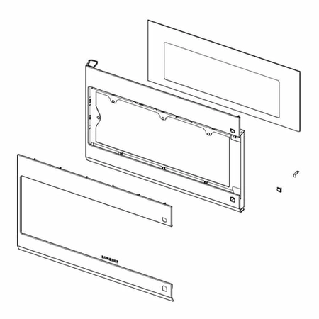 DE94-04314A Samsung Door Assembly ME19R7041FS