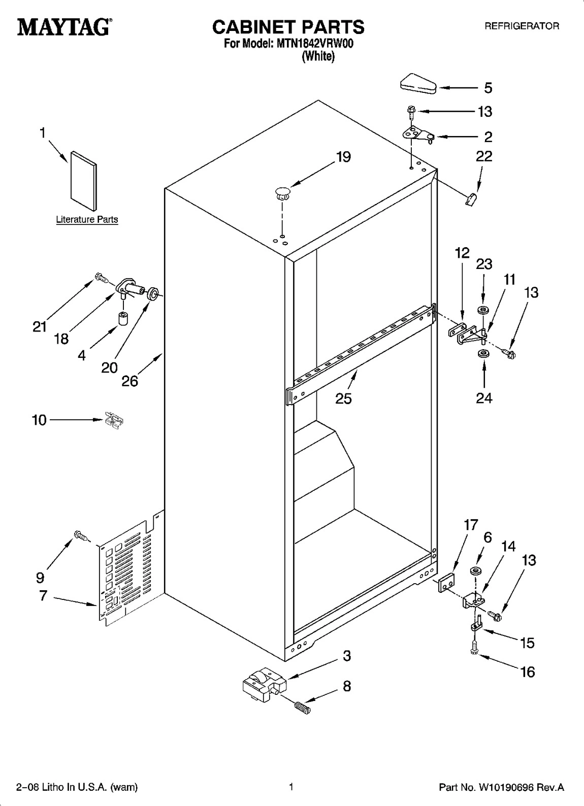 01 - CABINET PARTS