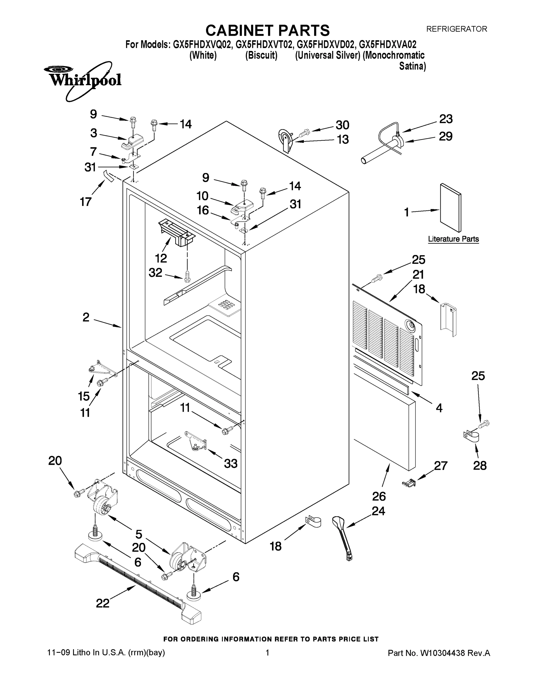 01 - CABINET PARTS