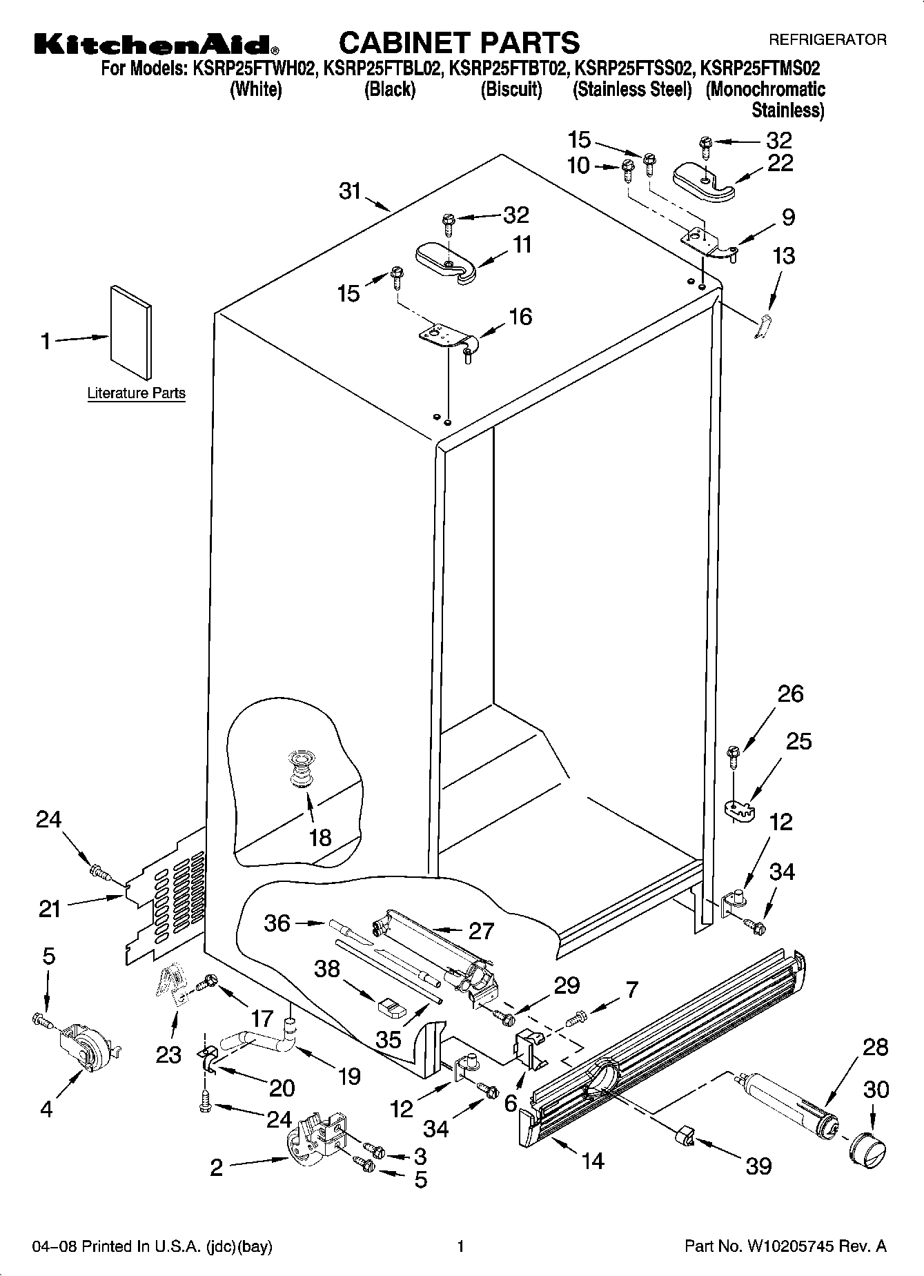 01 - CABINET PARTS