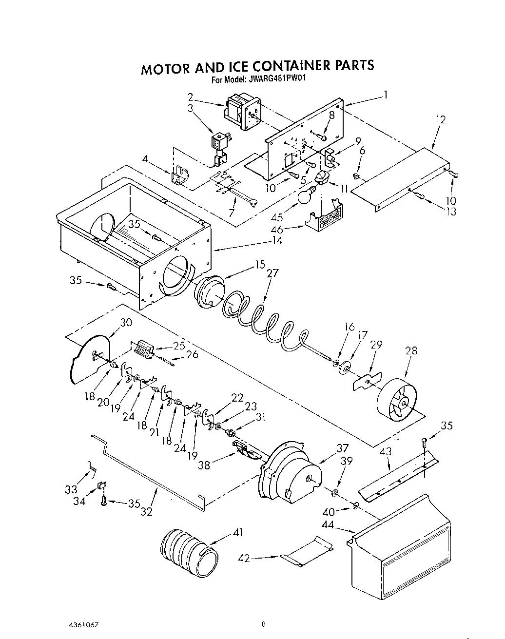 06 - MOTOR AND ICE CONTAINER