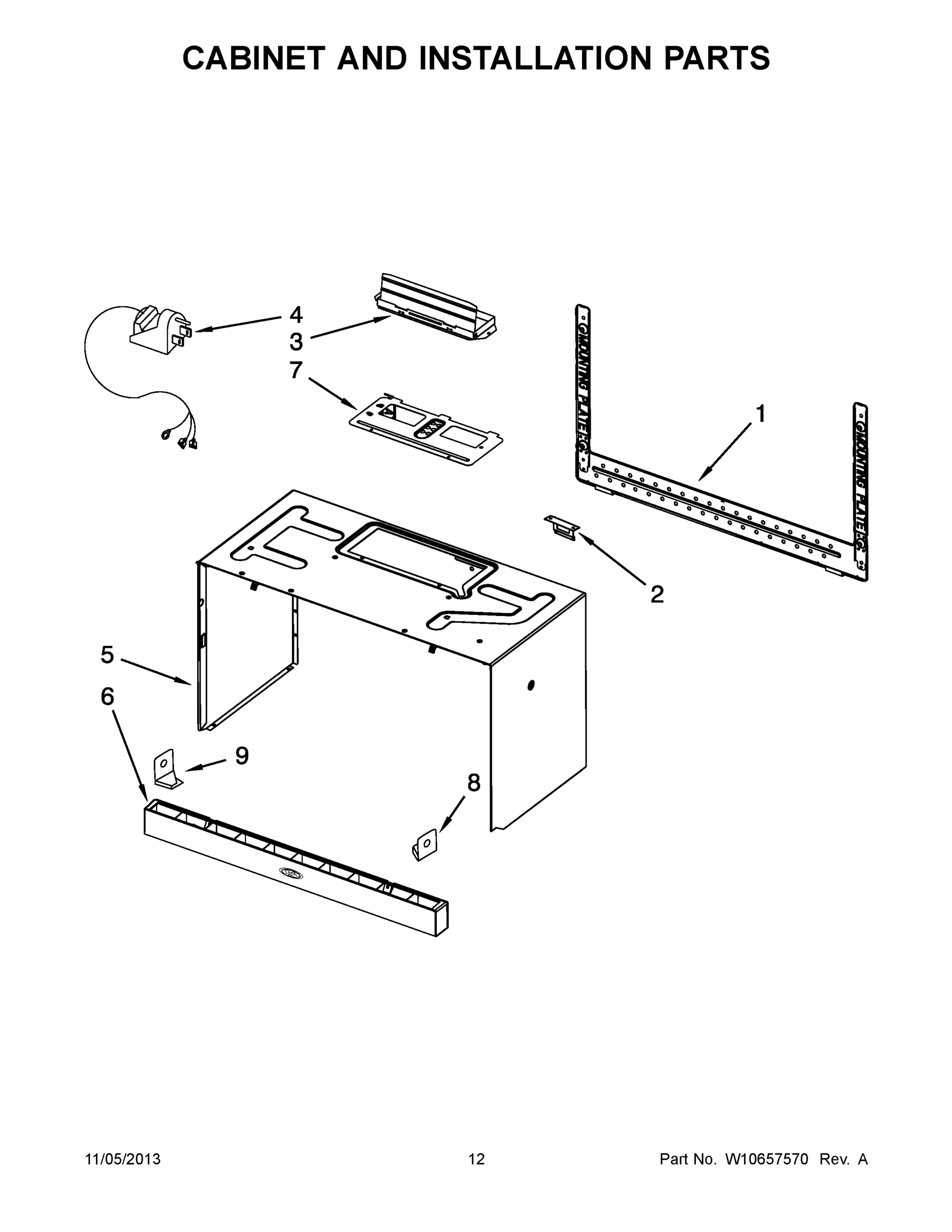 07 - CABINET AND INSTALLATION PARTS