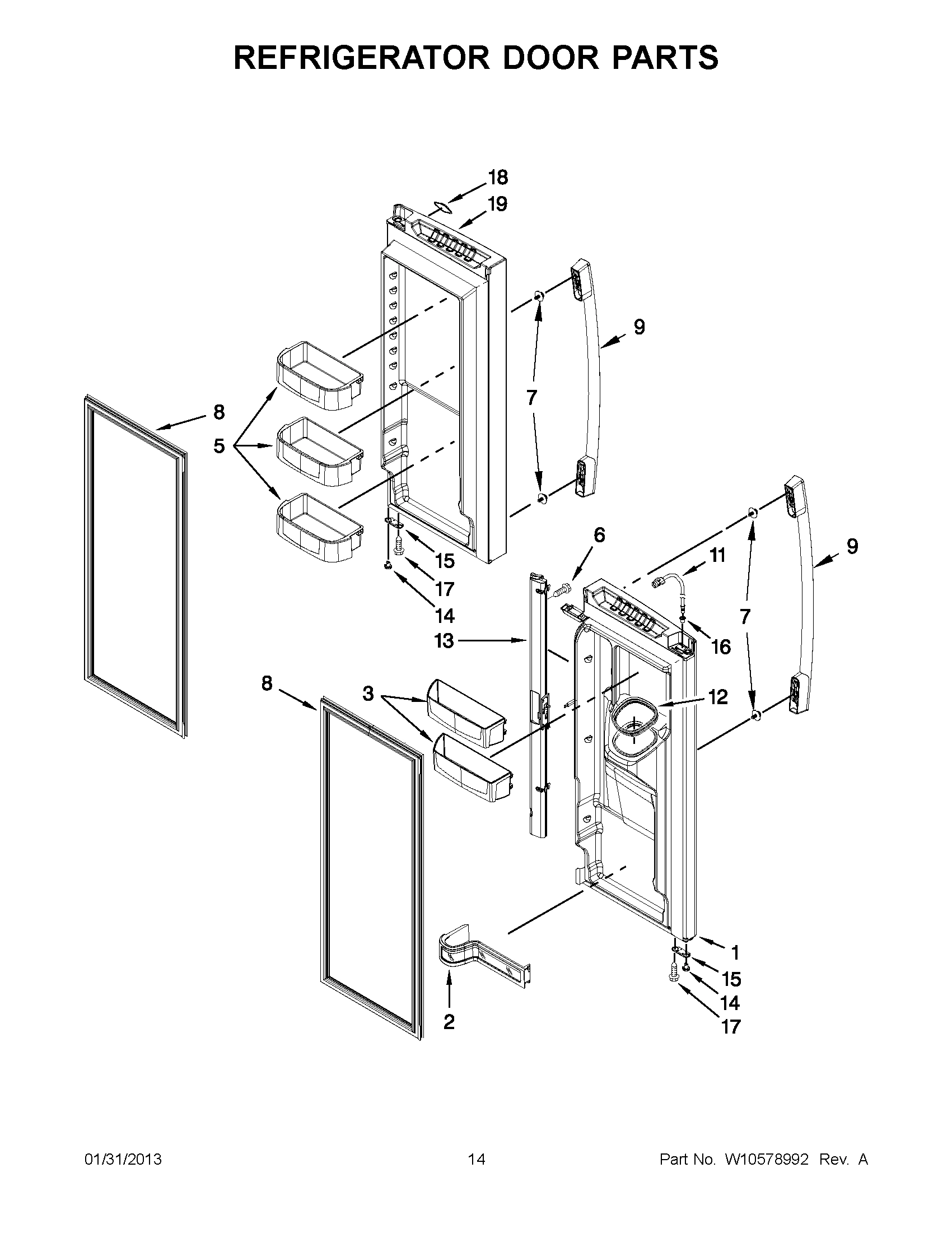 07 - REFRIGERATOR DOOR PARTS