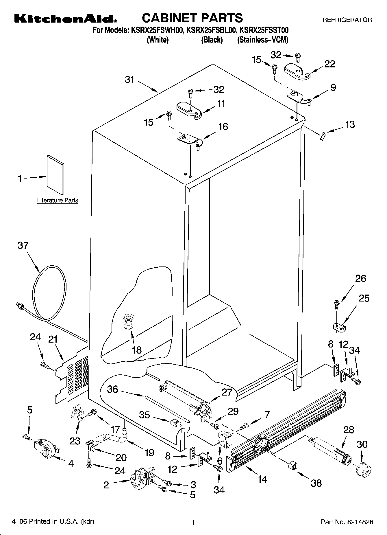 01 - CABINET PARTS
