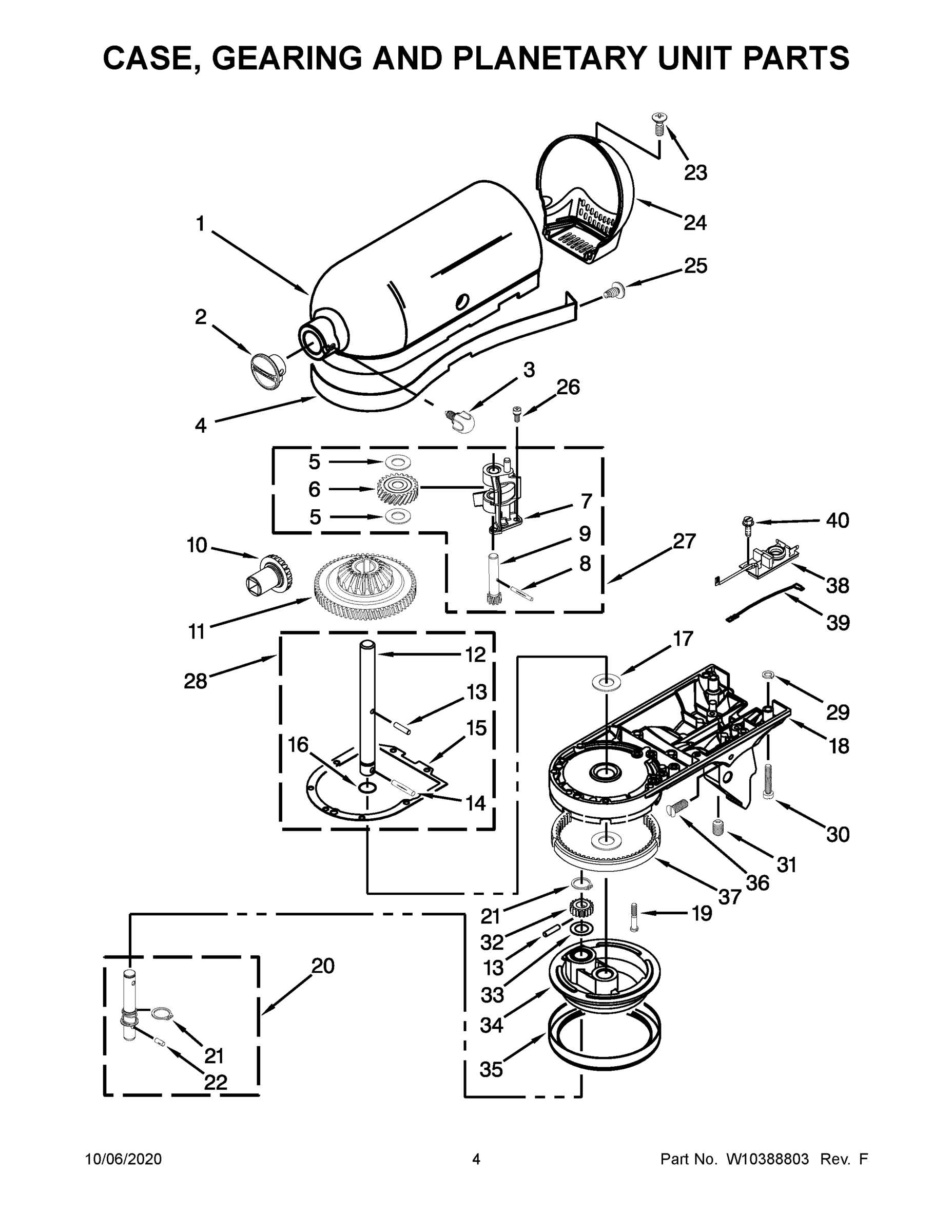 03 - CASE, GEARING AND PLANETARY UNIT PARTS