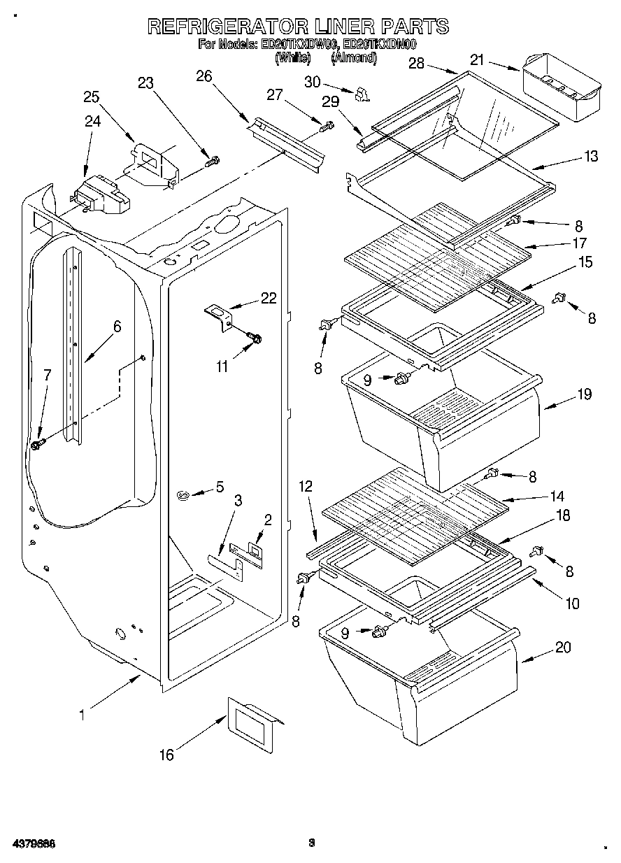 02 - REFRIGERATOR LINER