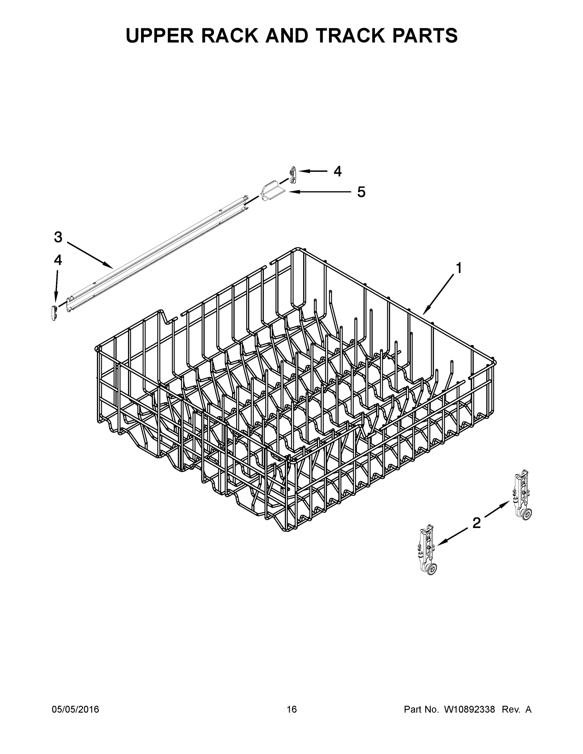 09 - UPPER RACK AND TRACK PARTS