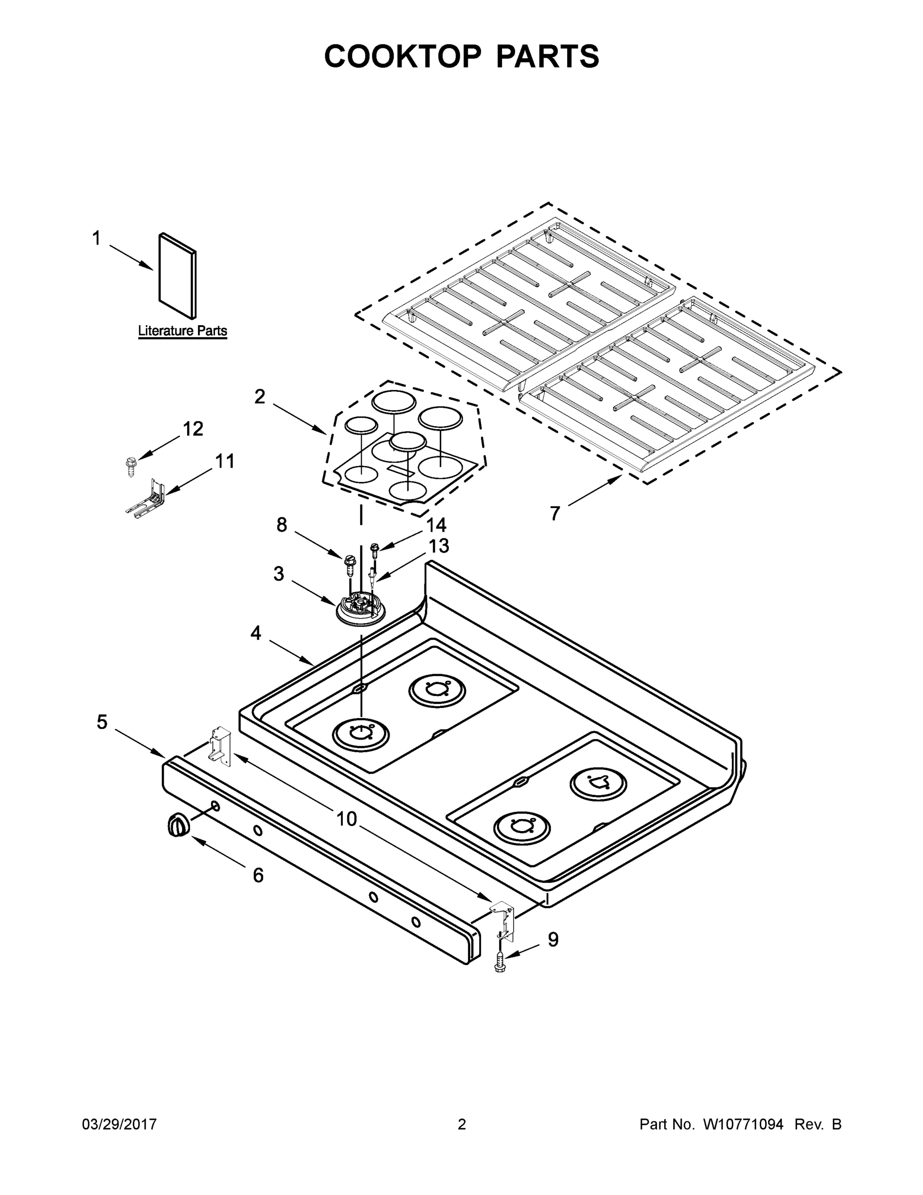 02 - COOKTOP PARTS