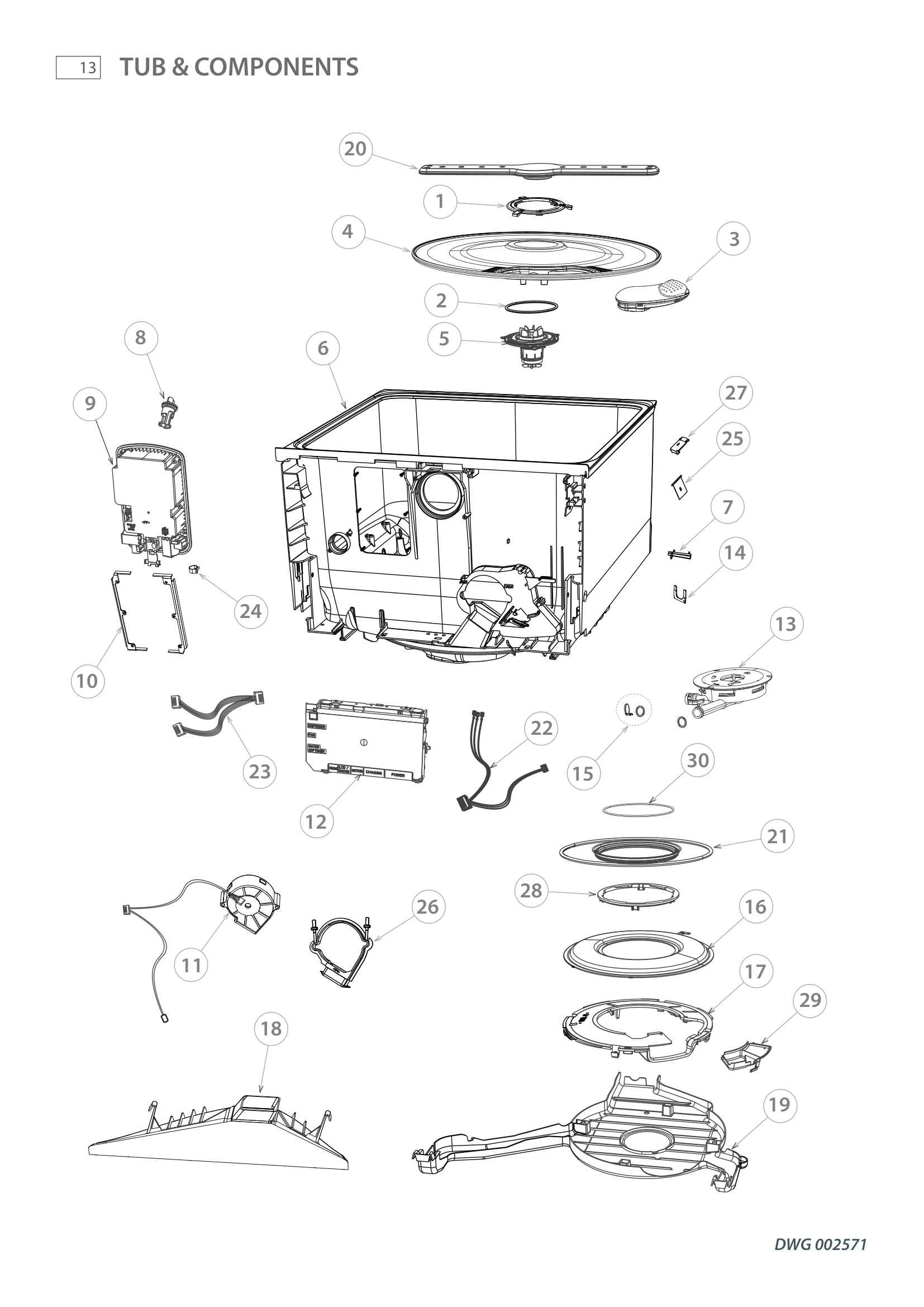 TUB & COMPONENTS