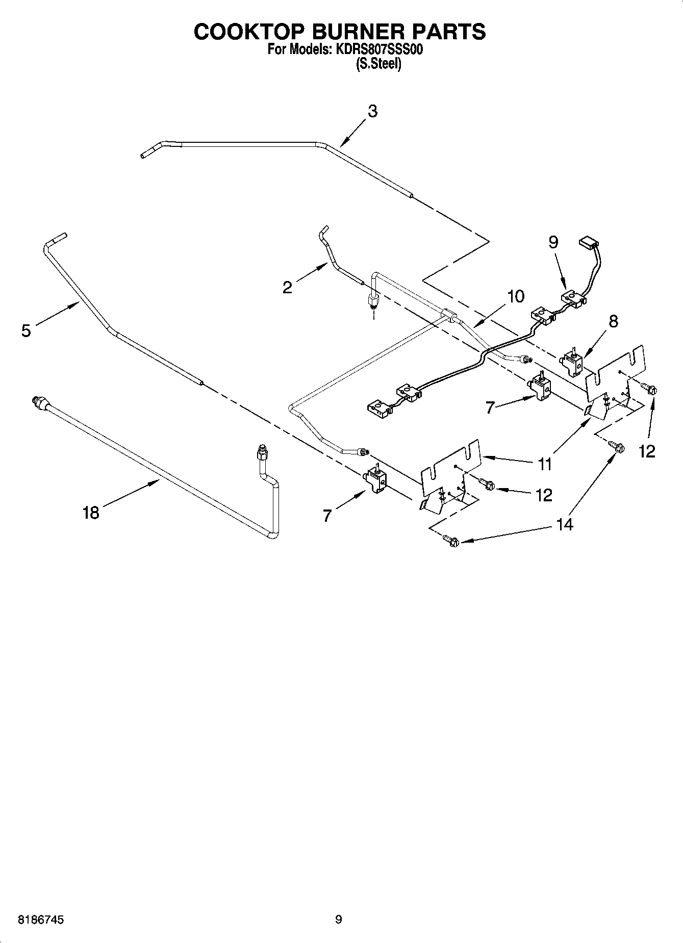 06 - COOKTOP BURNER PARTS