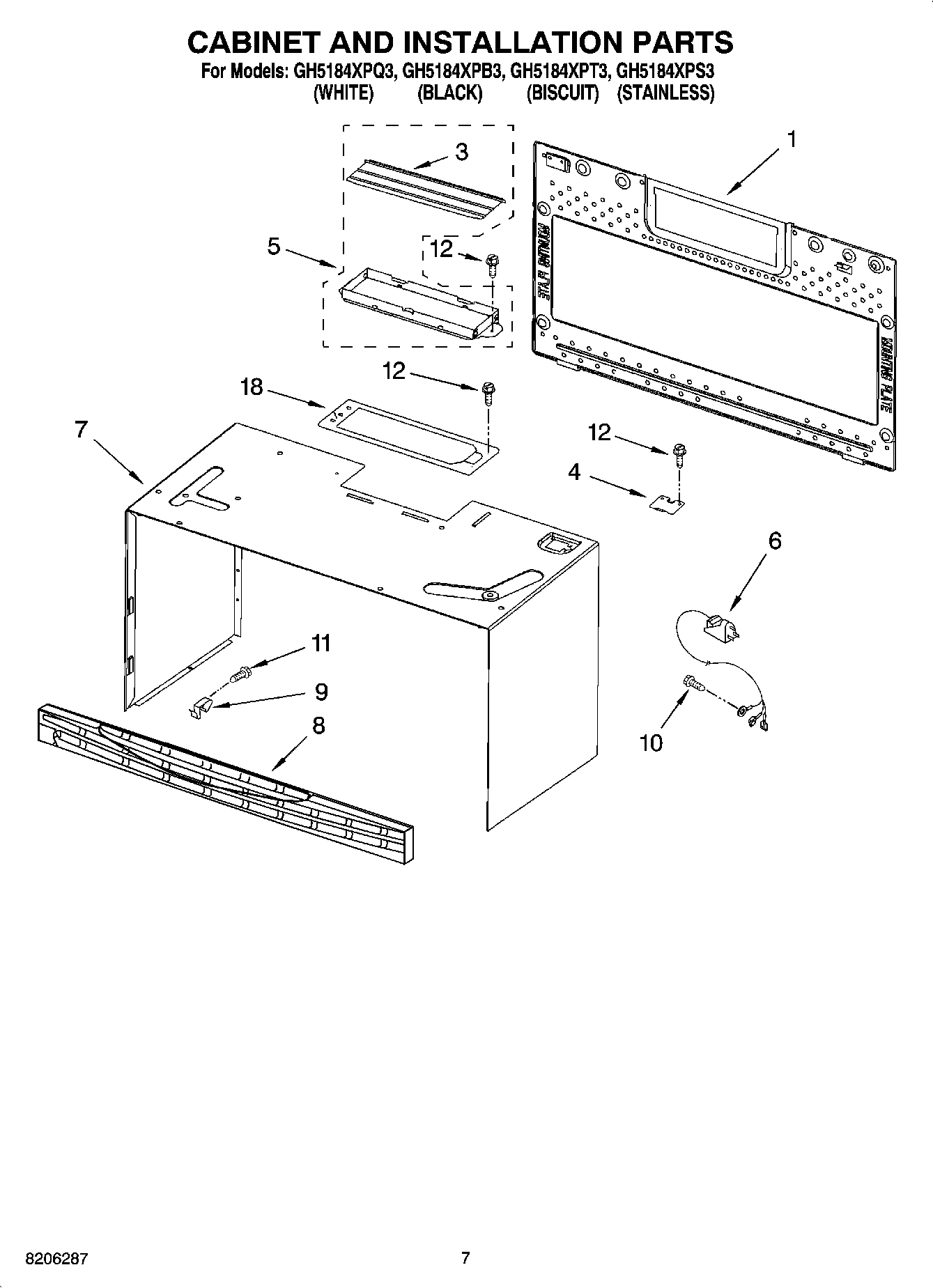 06 - CABINET AND INSTALLATION PARTS