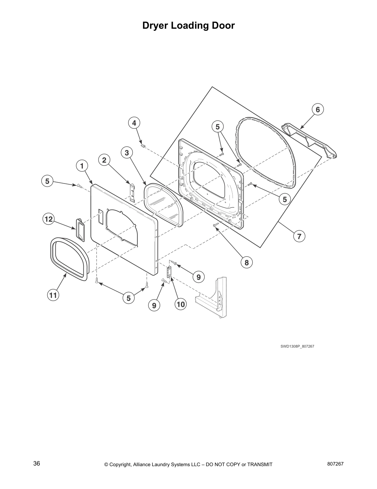 Dryer Loading Door