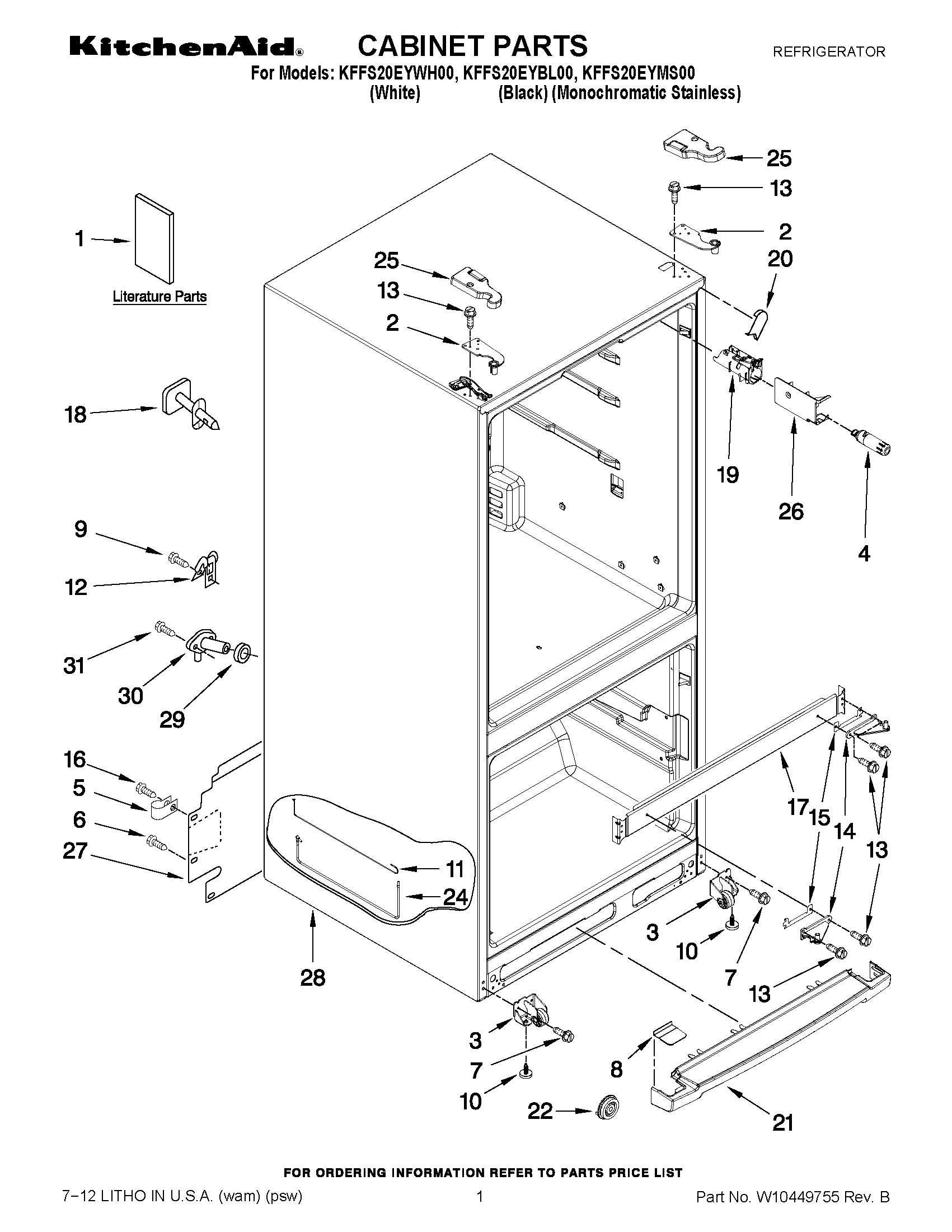 01 - CABINET PARTS