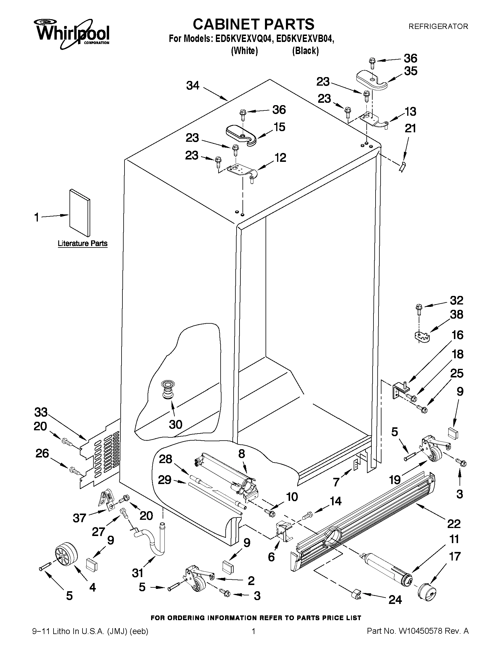 01 - CABINET PARTS