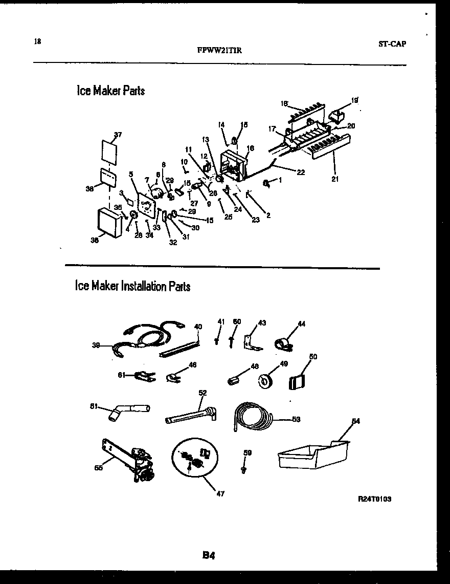 10 - ICE MAKER AND INSTALLATION PARTS