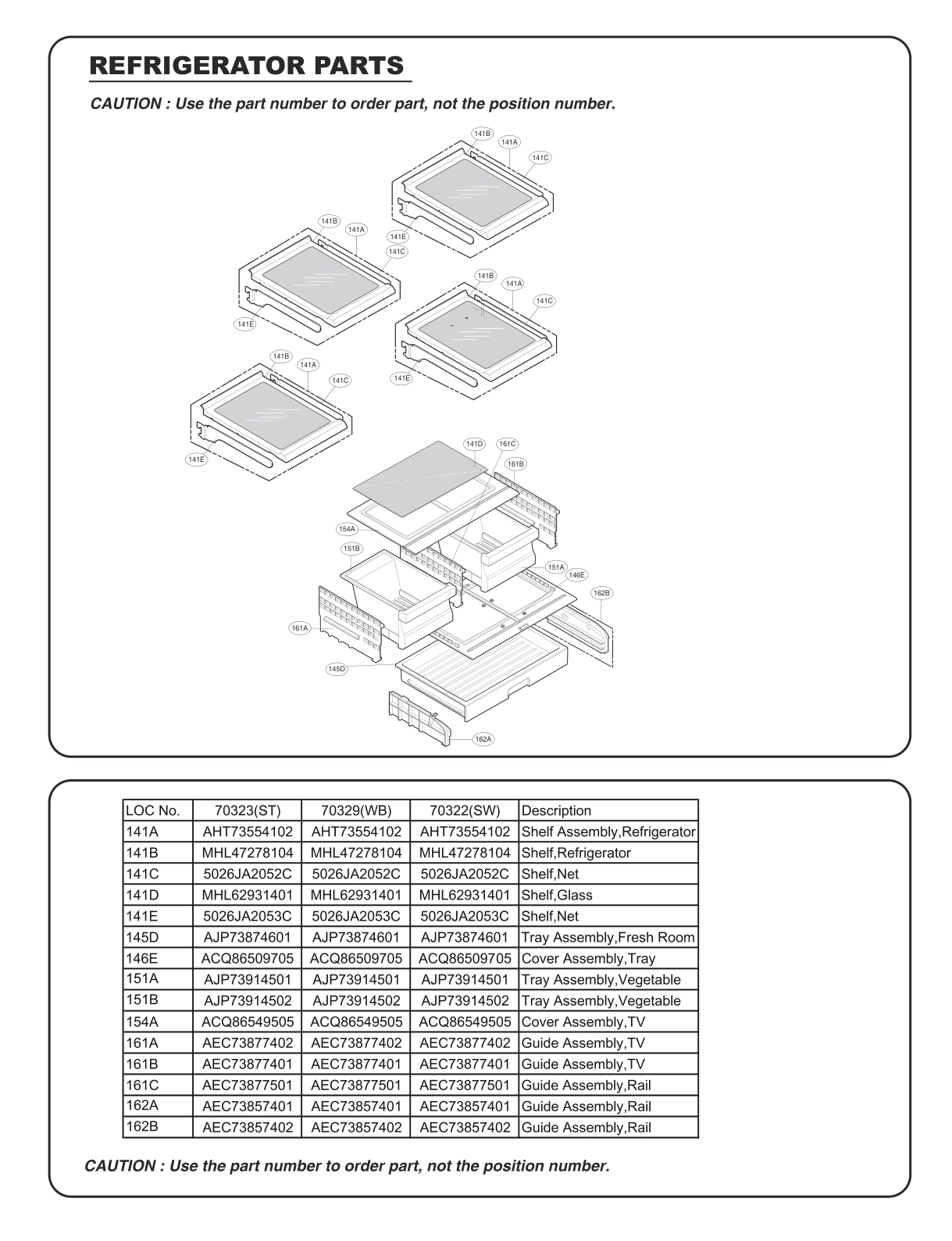 REFRIGERATOR PARTS