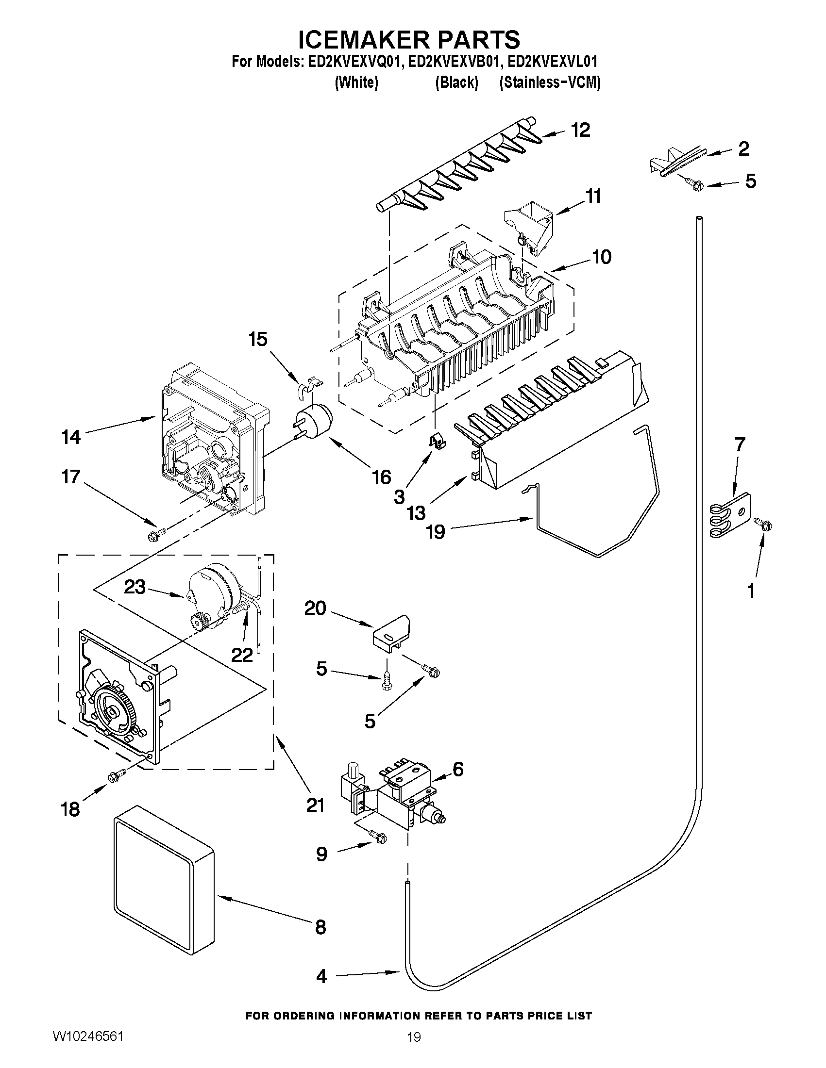 12 - ICEMAKER PARTS