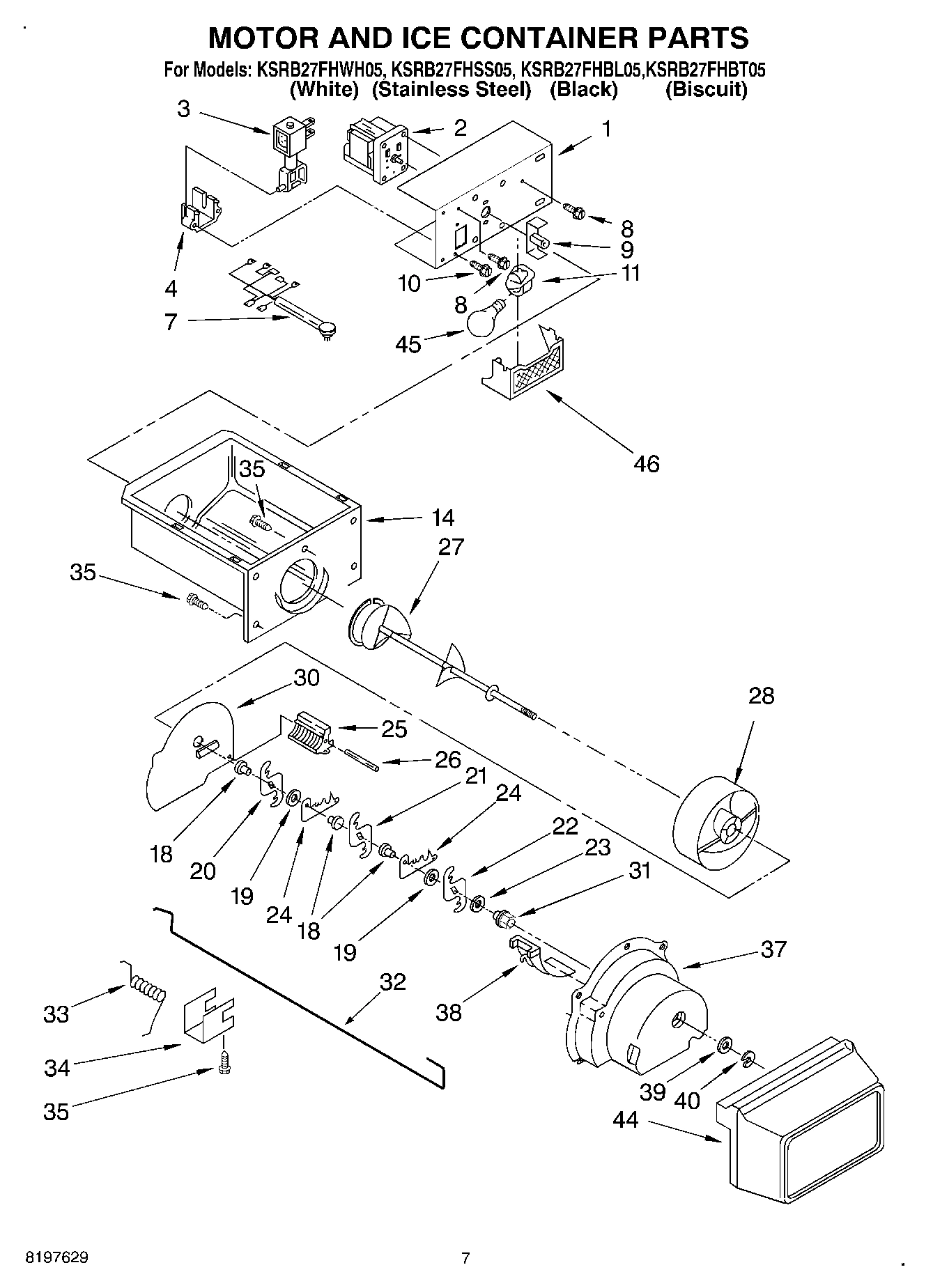 05 - MOTOR AND ICE CONTAINER