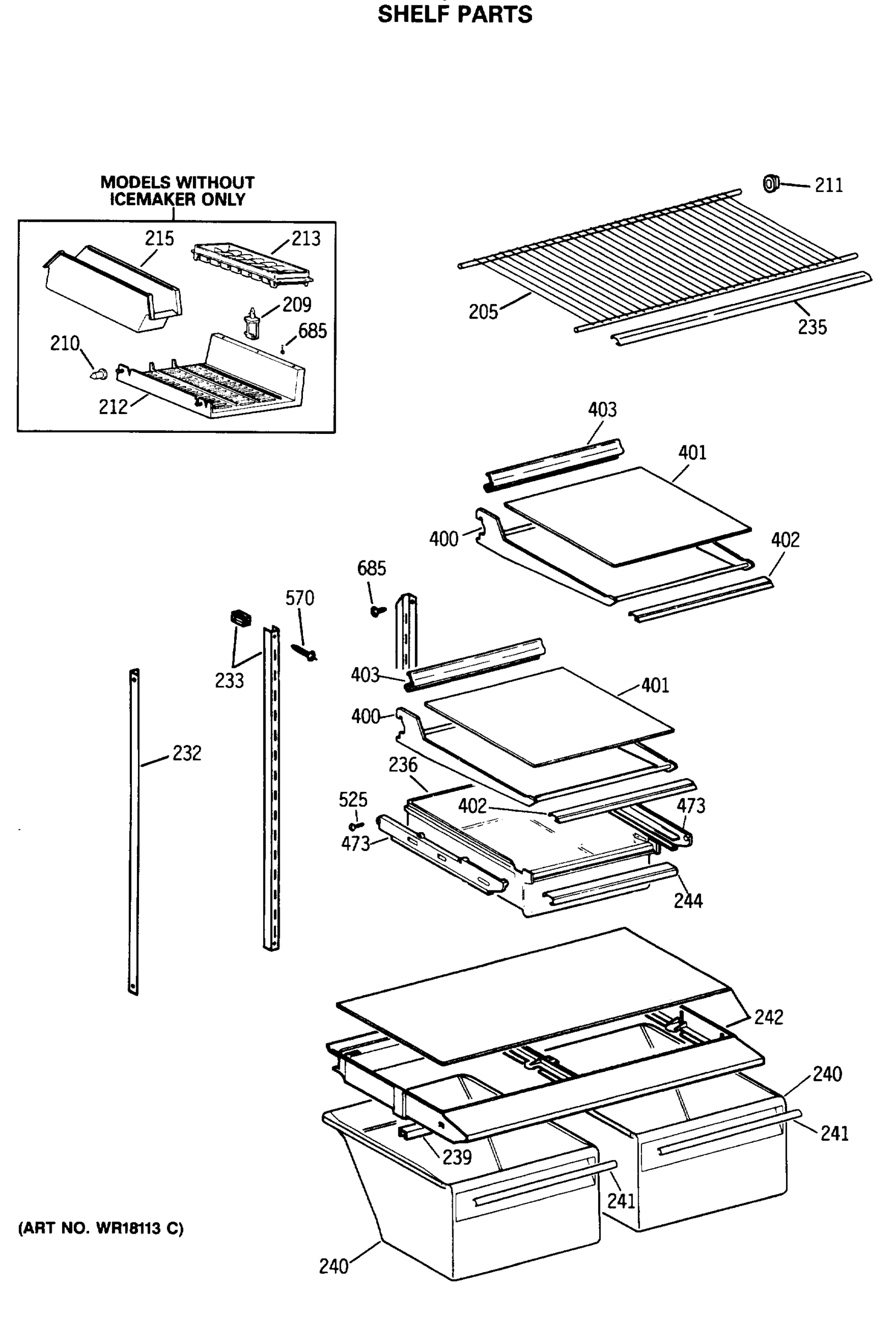 SHELF PARTS