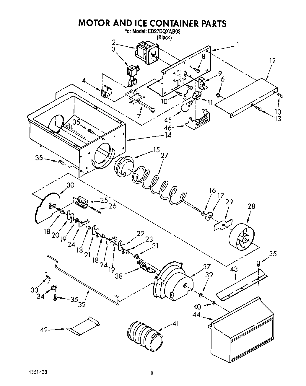 05 - MOTOR AND ICE CONTAINER