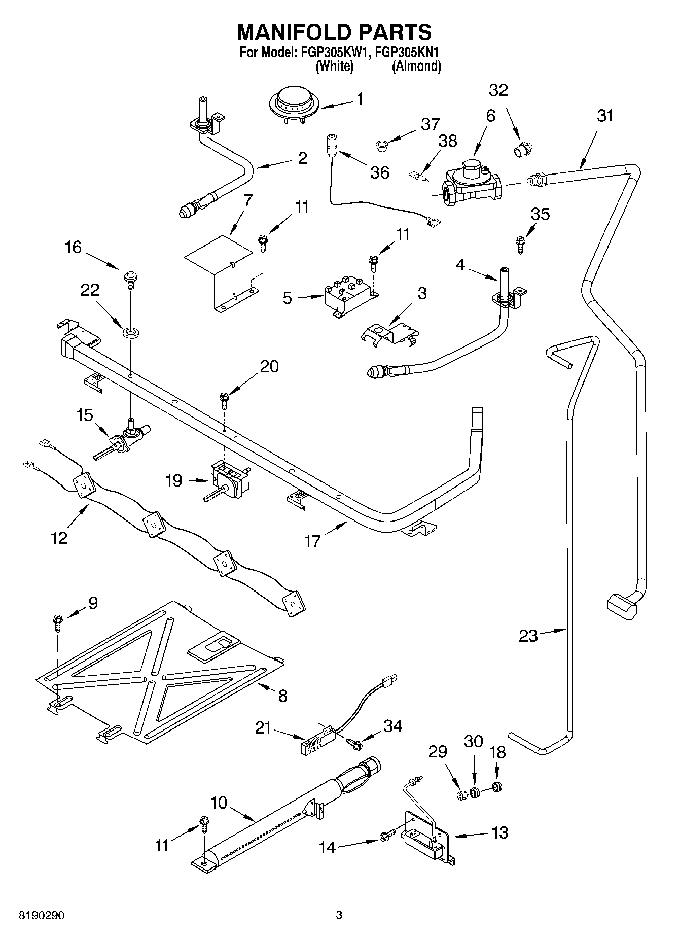 03 - MANIFOLD PARTS