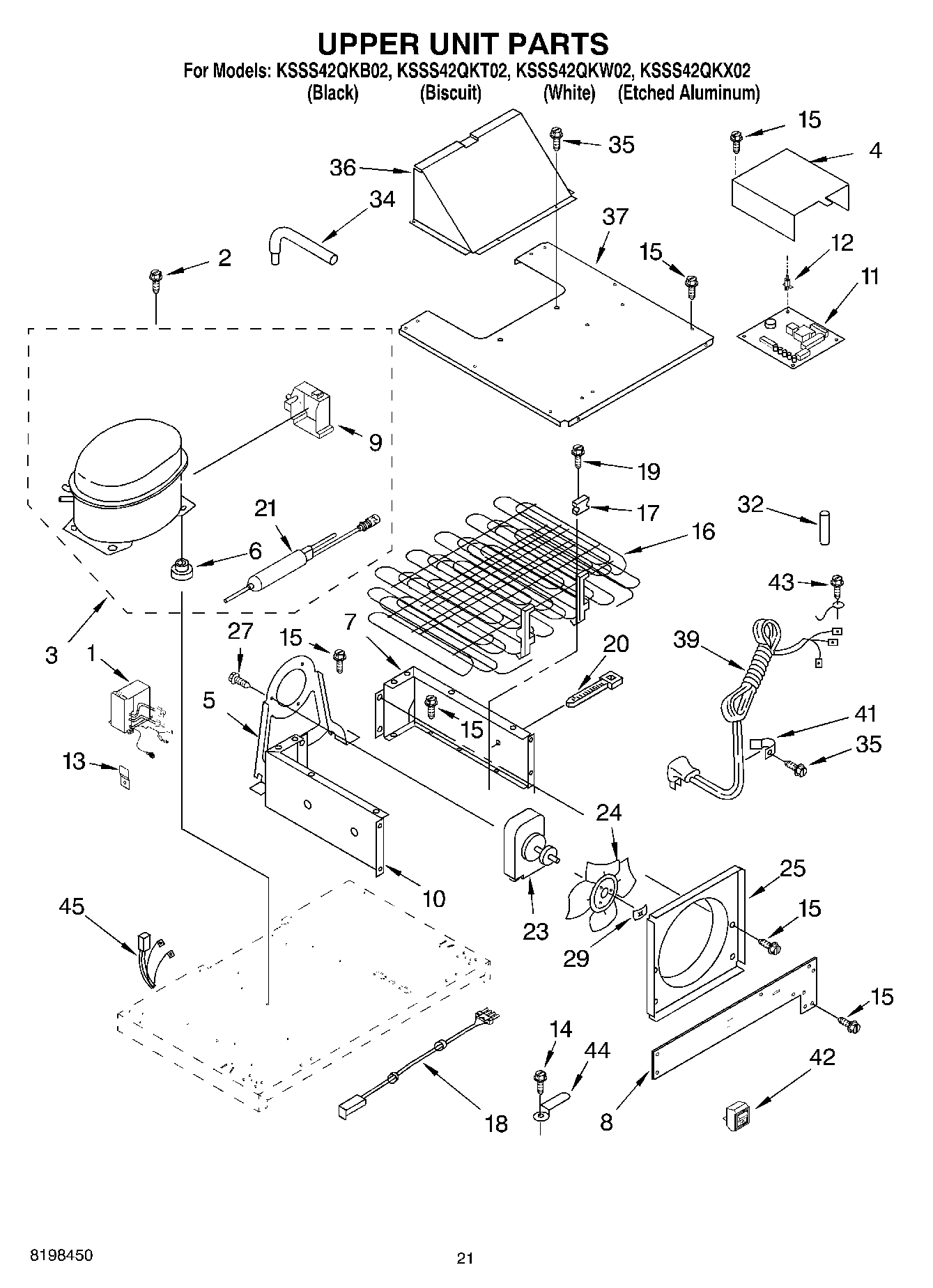 13 - UPPER UNIT PARTS