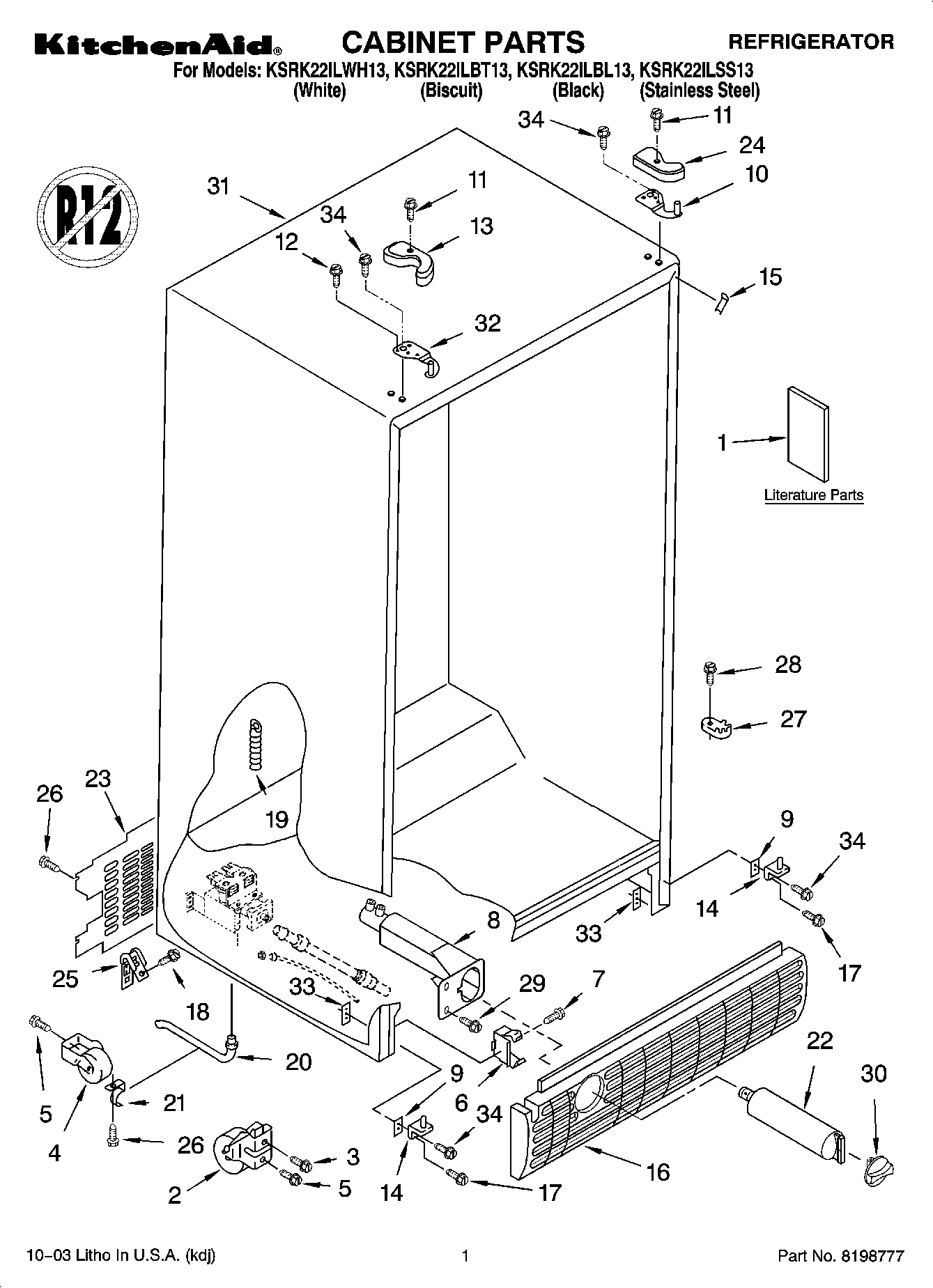 01 - CABINET PARTS