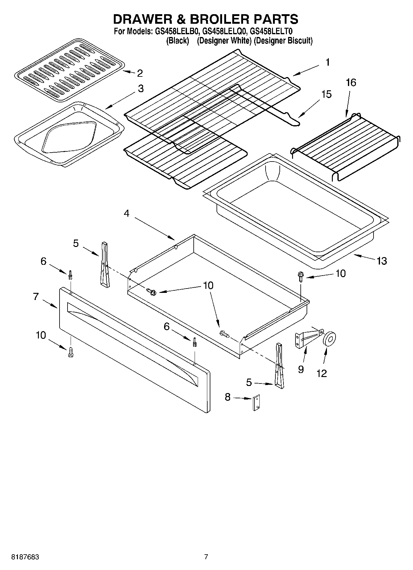 05 - DRAWER & BROILER PARTS