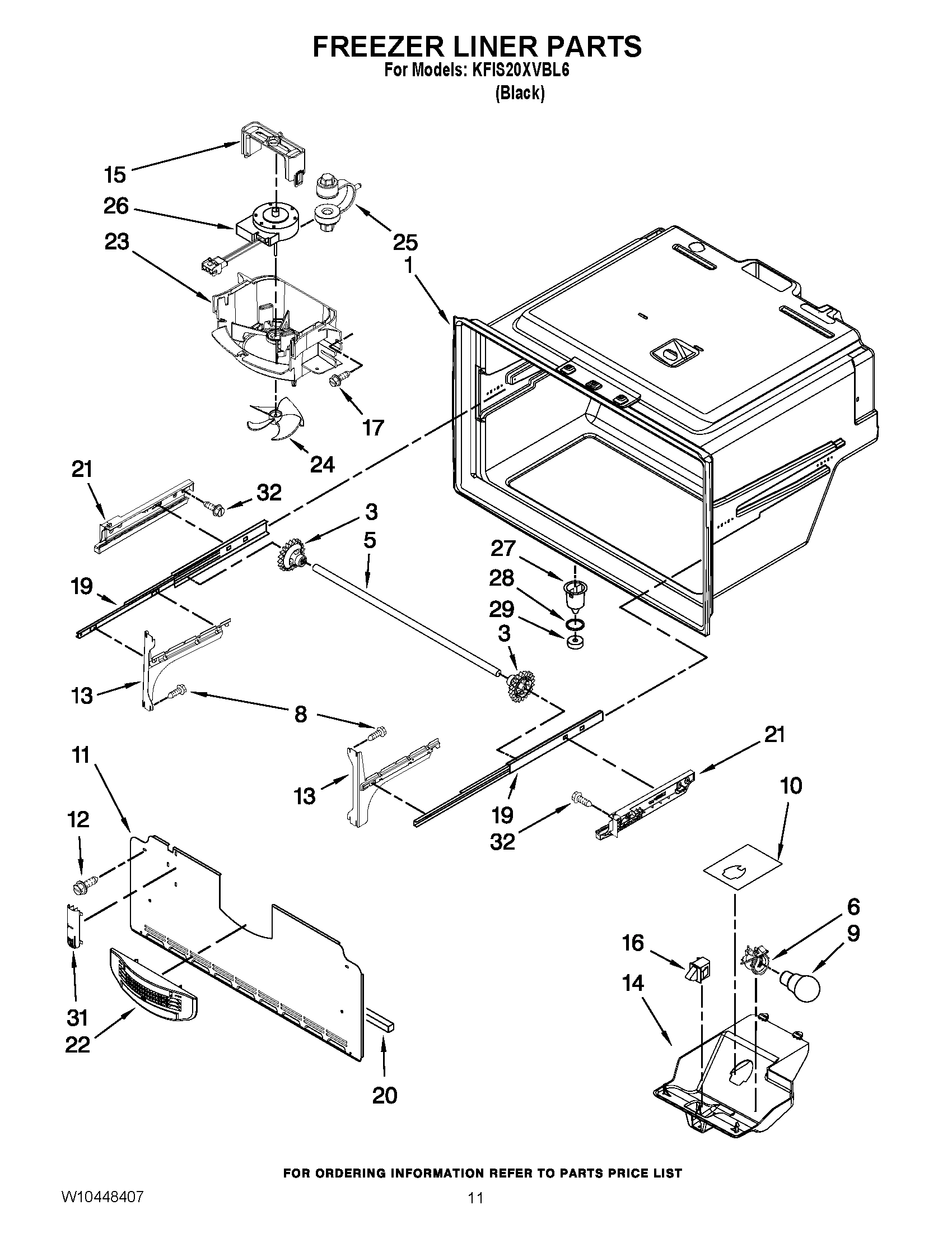 06 - FREEZER LINER PARTS