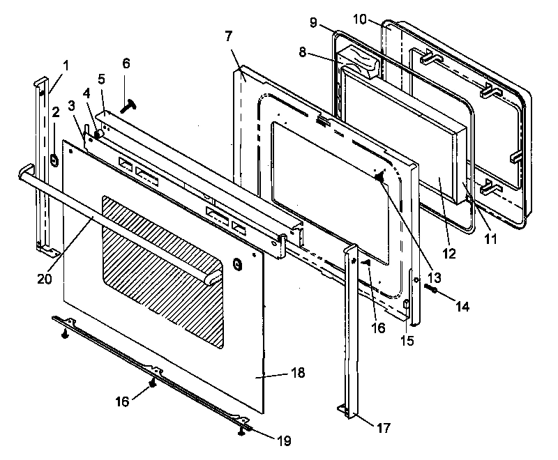 06 - OVEN DOOR ASSY