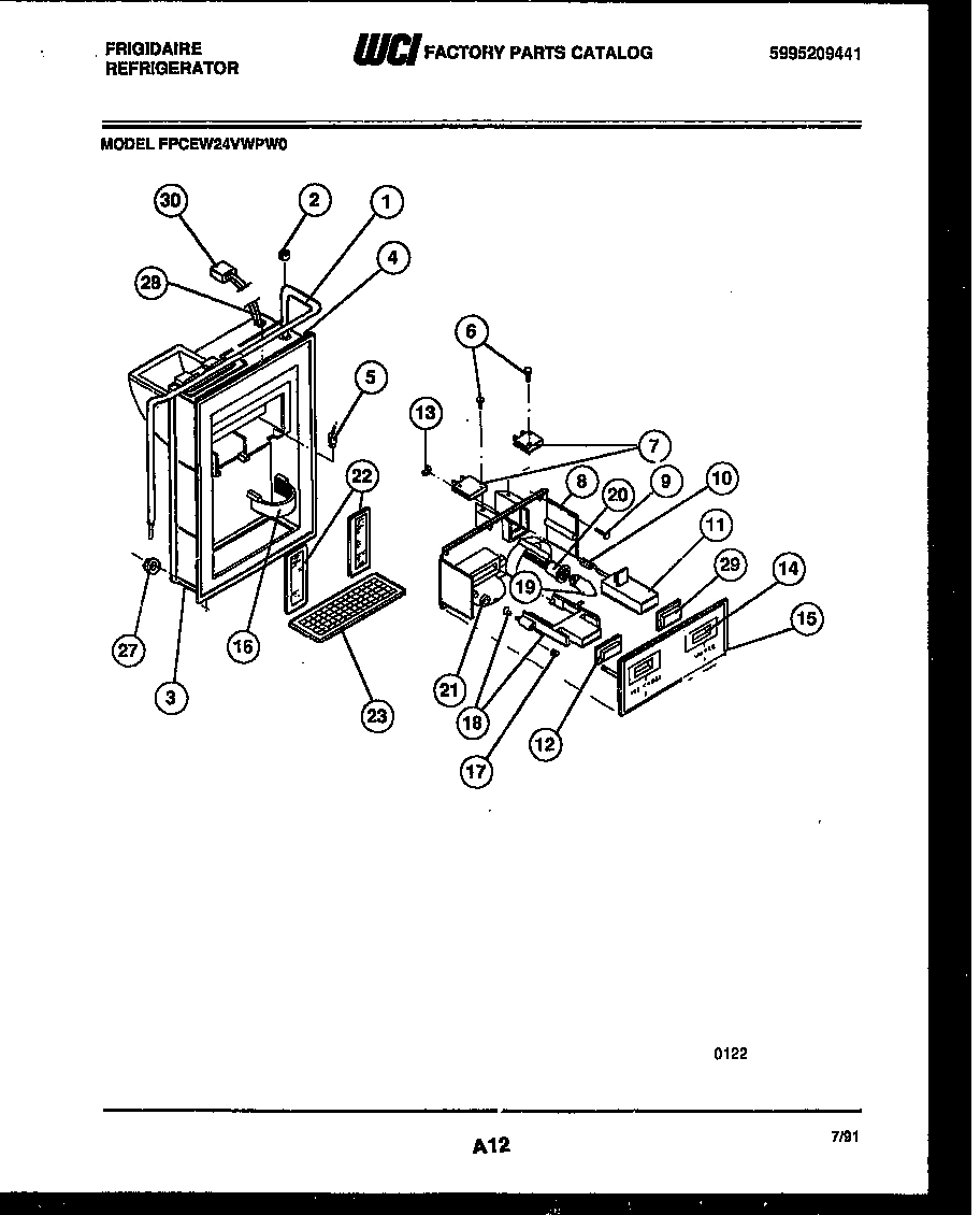 07 - ICE DOOR, DISPENSER AND WATER TANKS