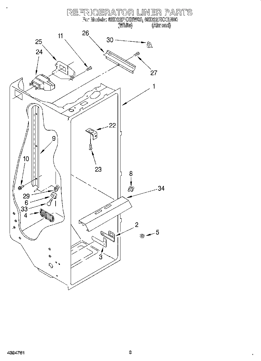02 - REFRIGERATOR LINER