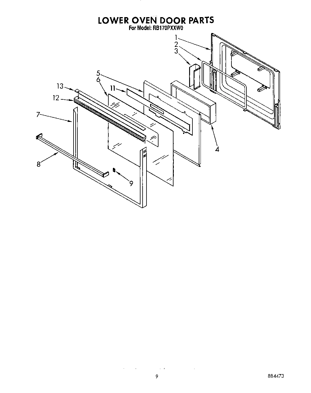 06 - LOWER OVEN DOOR