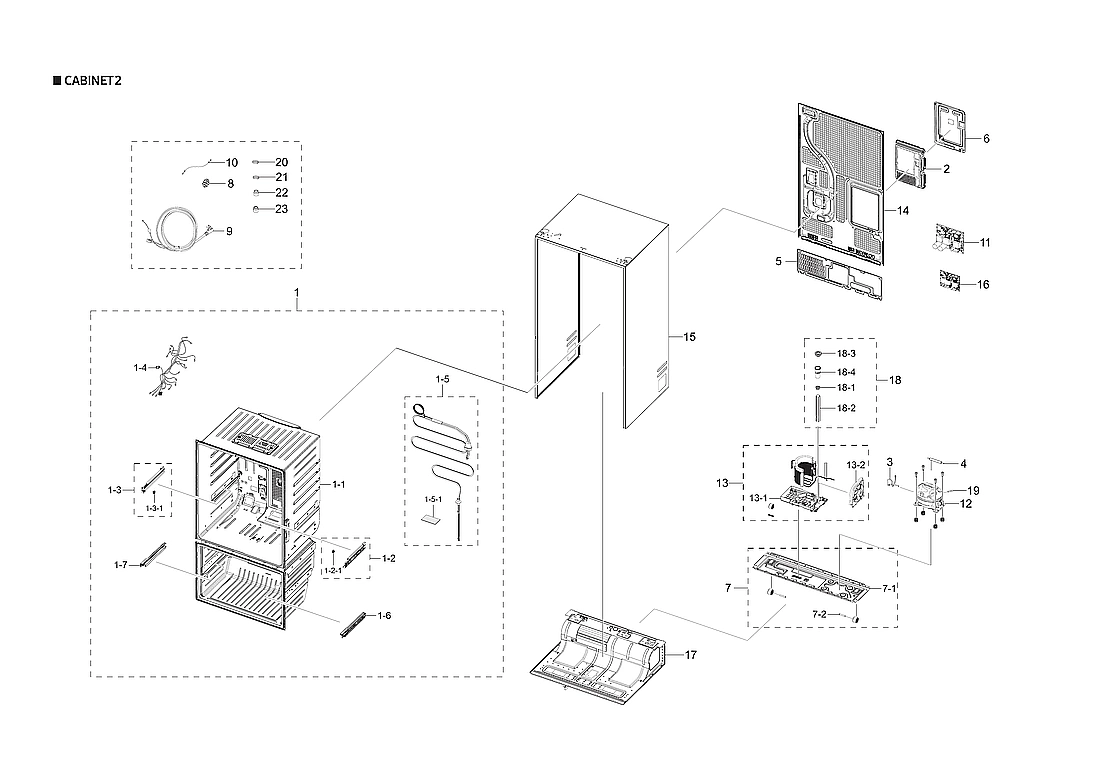 CABINET 2 PARTS