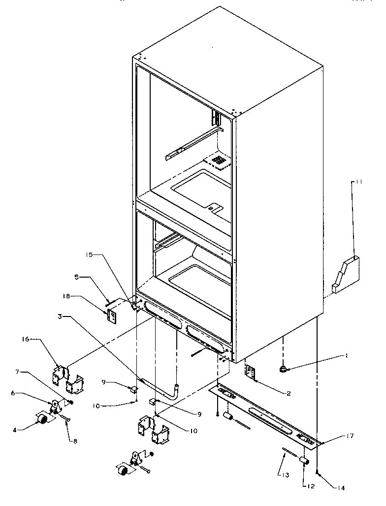 10 - ROLLERS/DRAIN TUBE