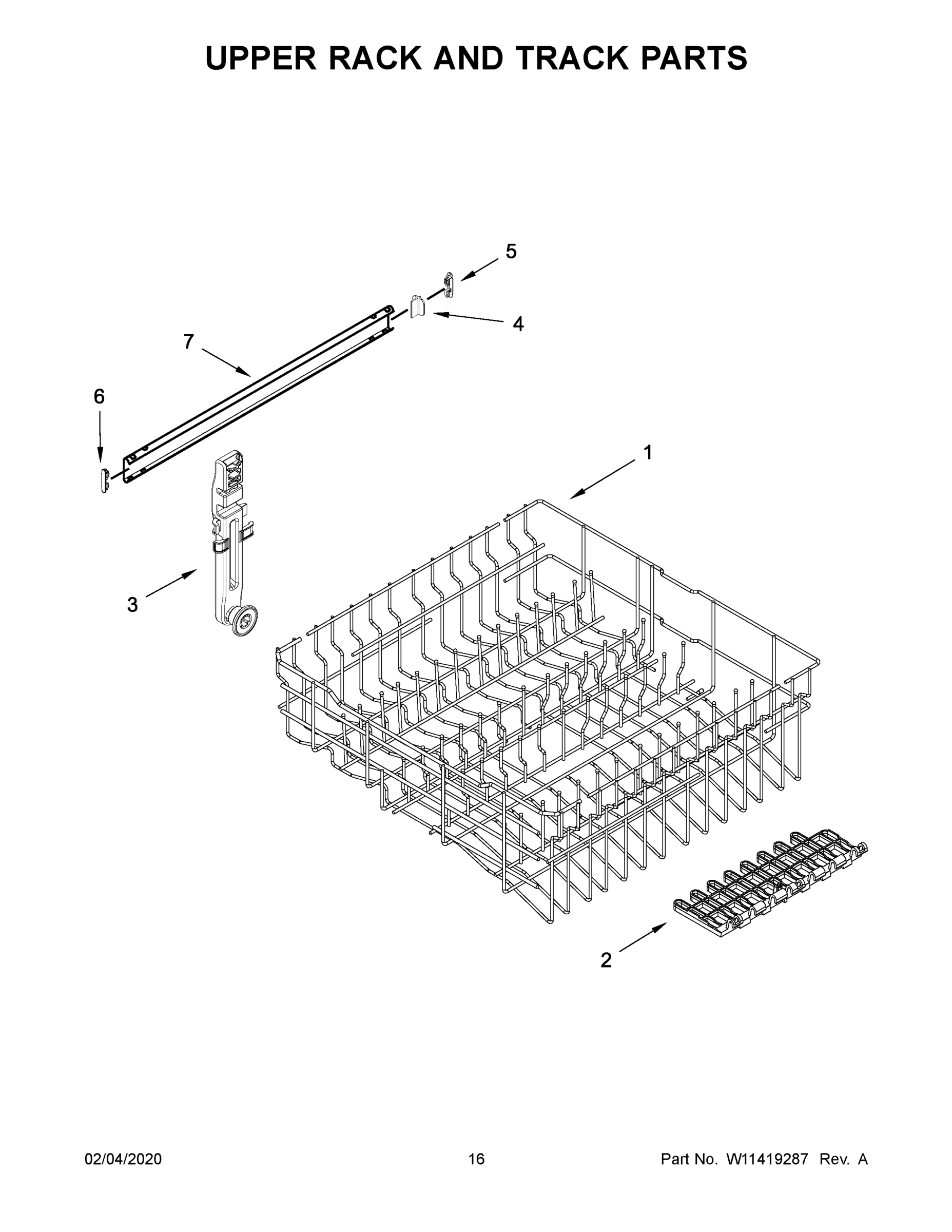 09 - UPPER RACK AND TRACK PARTS