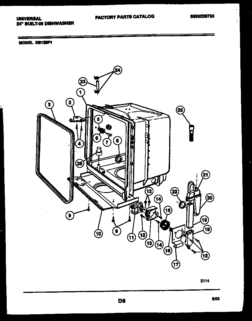05 - TUB AND FRAME PARTS