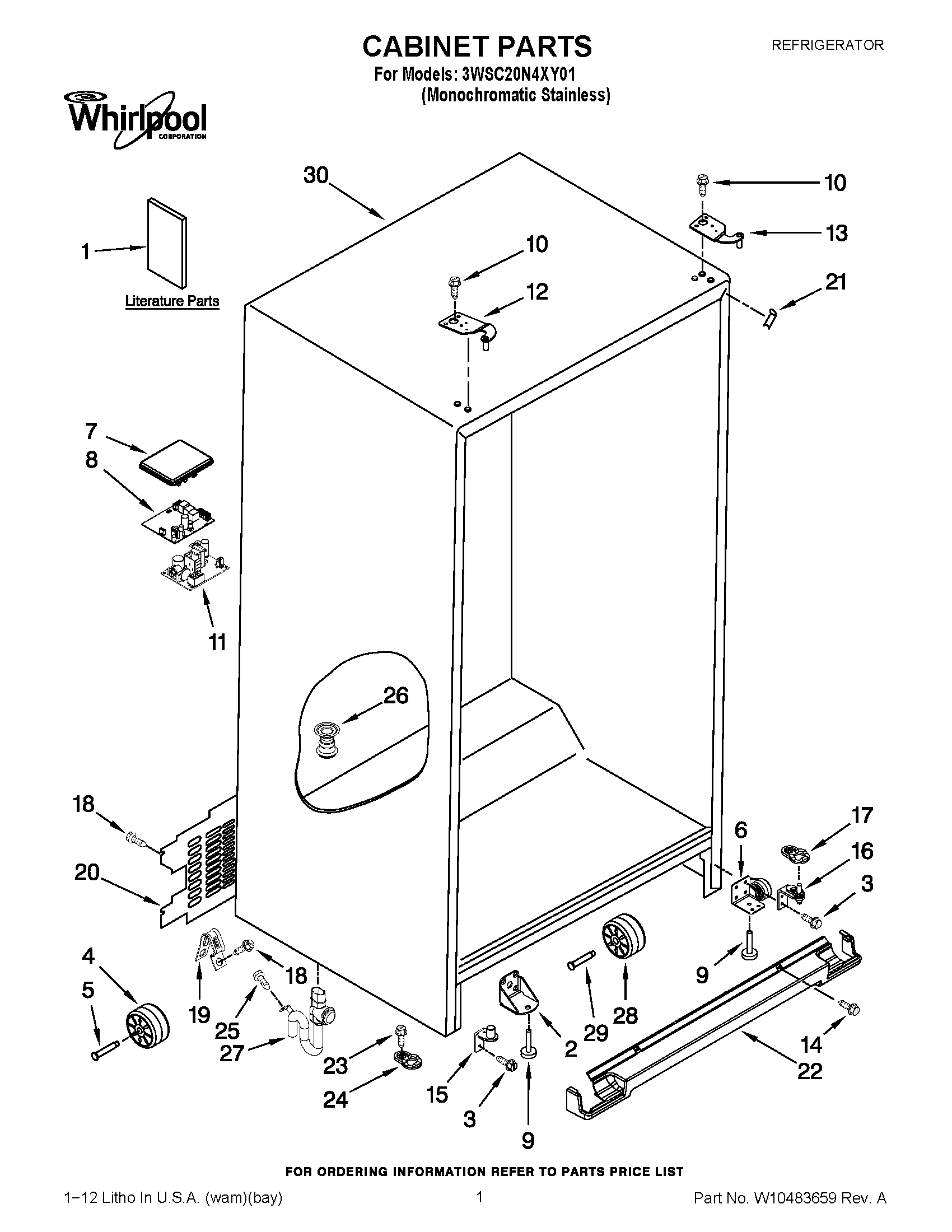 01 - CABINET PARTS
