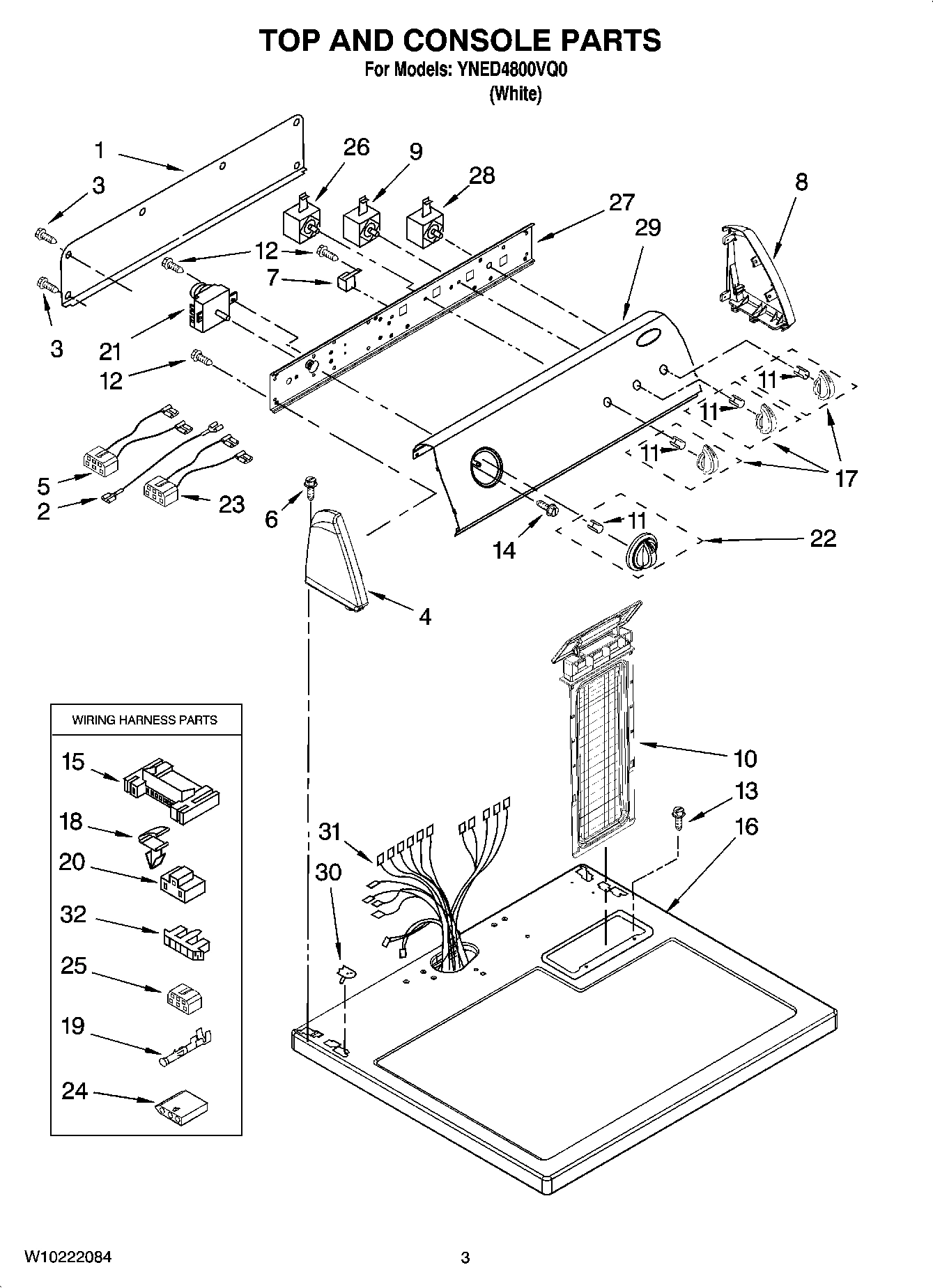 02 - TOP AND CONSOLE PARTS